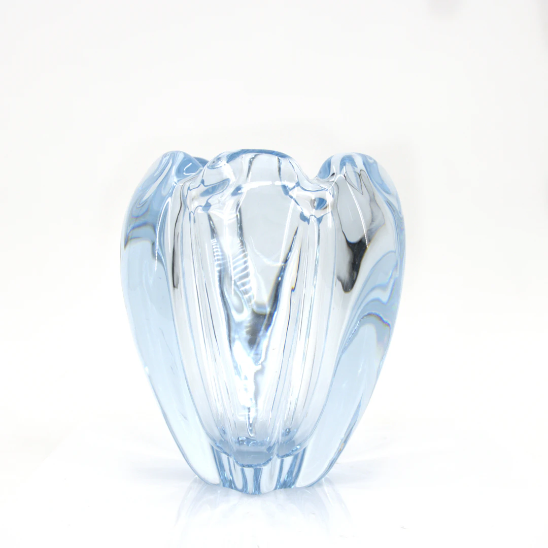 VICKE LINDSTRAND. Vas, "Stella Polaris", glas, signerad, Orrefors.