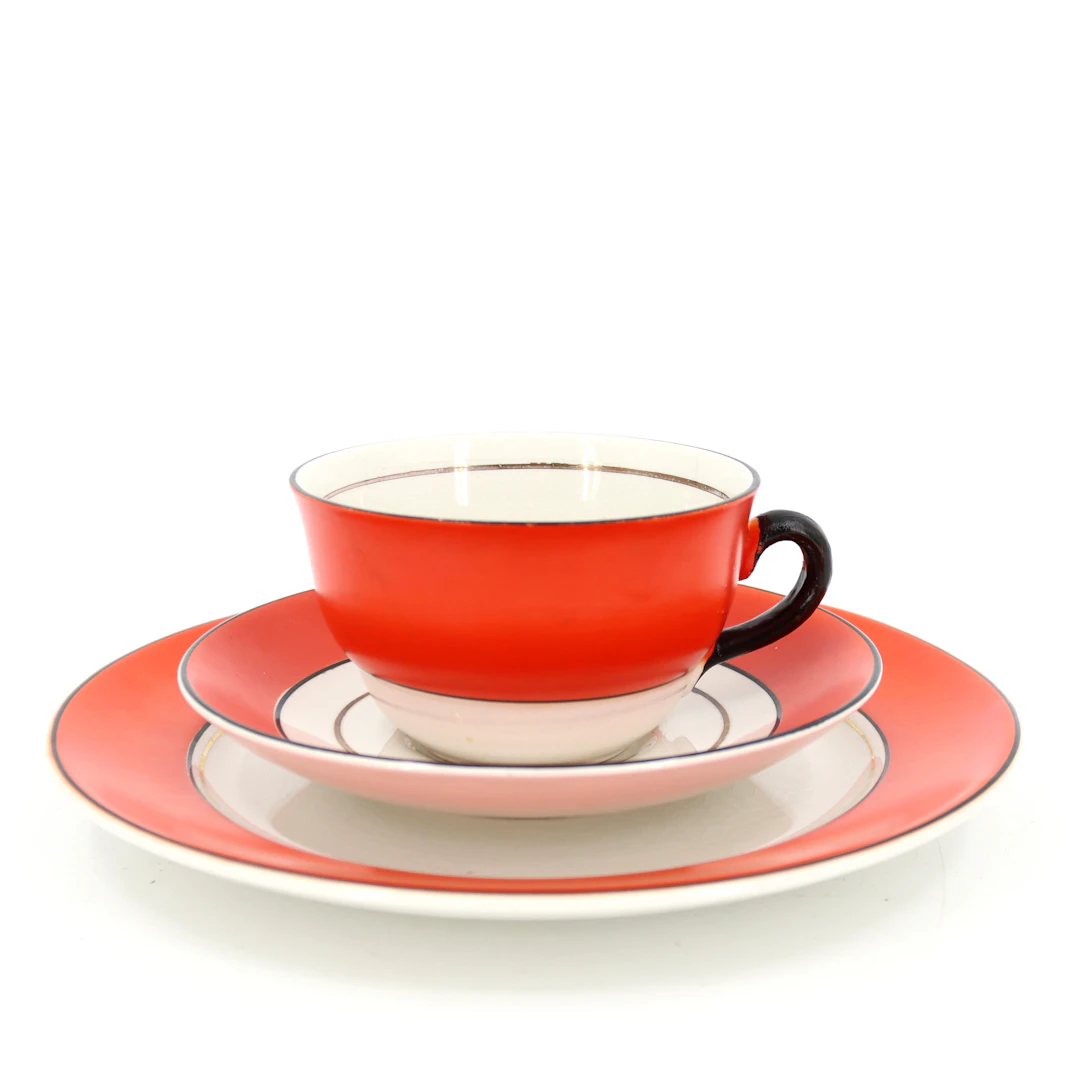 KAFFESERVIS, 35 delar, "Karneval", Gefle Porslinsfabrik.