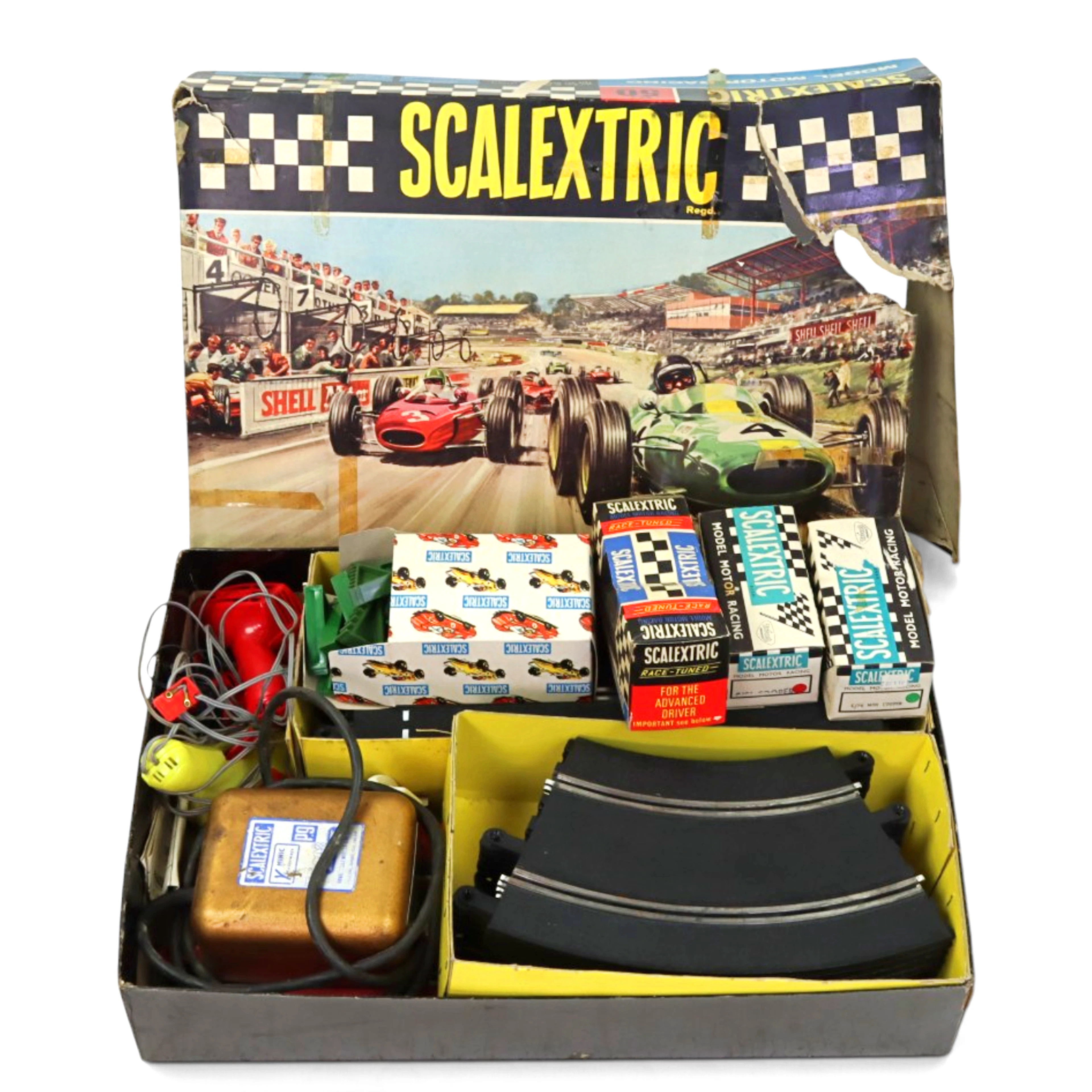 BILBANA samt BILAR, Scalextric, 1960/70-tal.