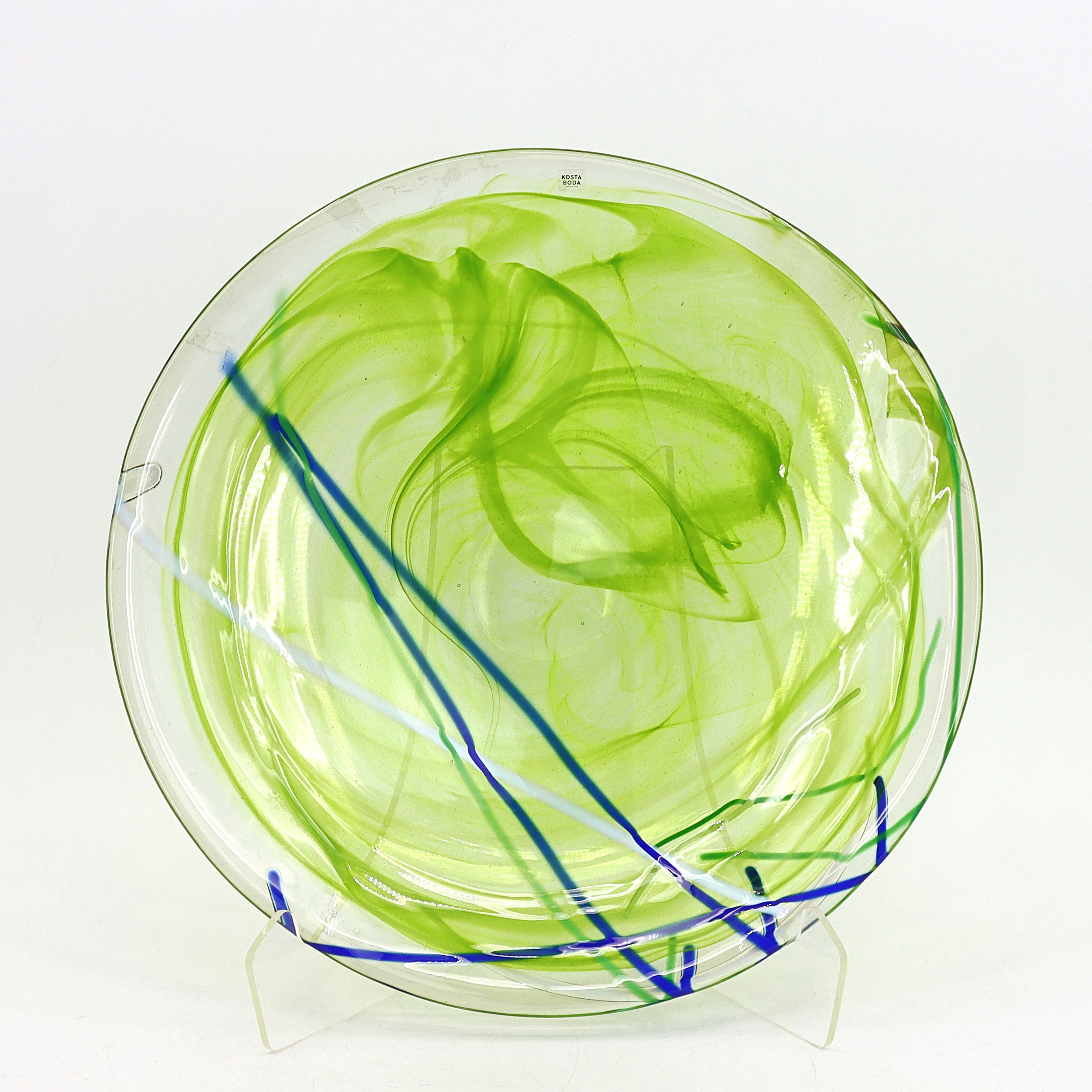 ANNA EHRNER. Fat, "Contrast", glas, Kosta Boda.