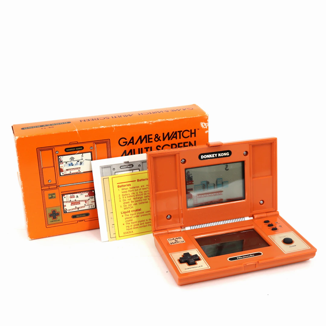 GAME & WATCH, spel, "Donkey Kong", originalförpackning, Nintendo, Japan, 1982.