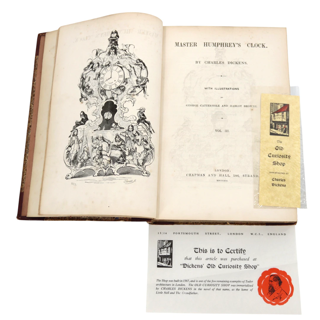 CHARLES DICKENS. "Mäster Humphrey's ur Vol.3", engelskspråkig, år 1841.