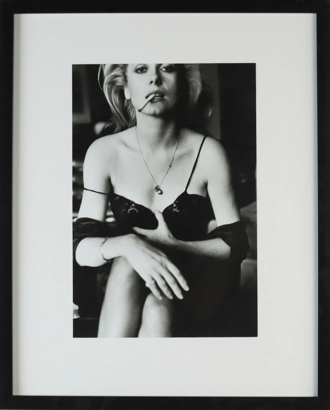 HELMUT NEWTON. Offsettryck, efter "Catherine Deneuve", Paris 1976.