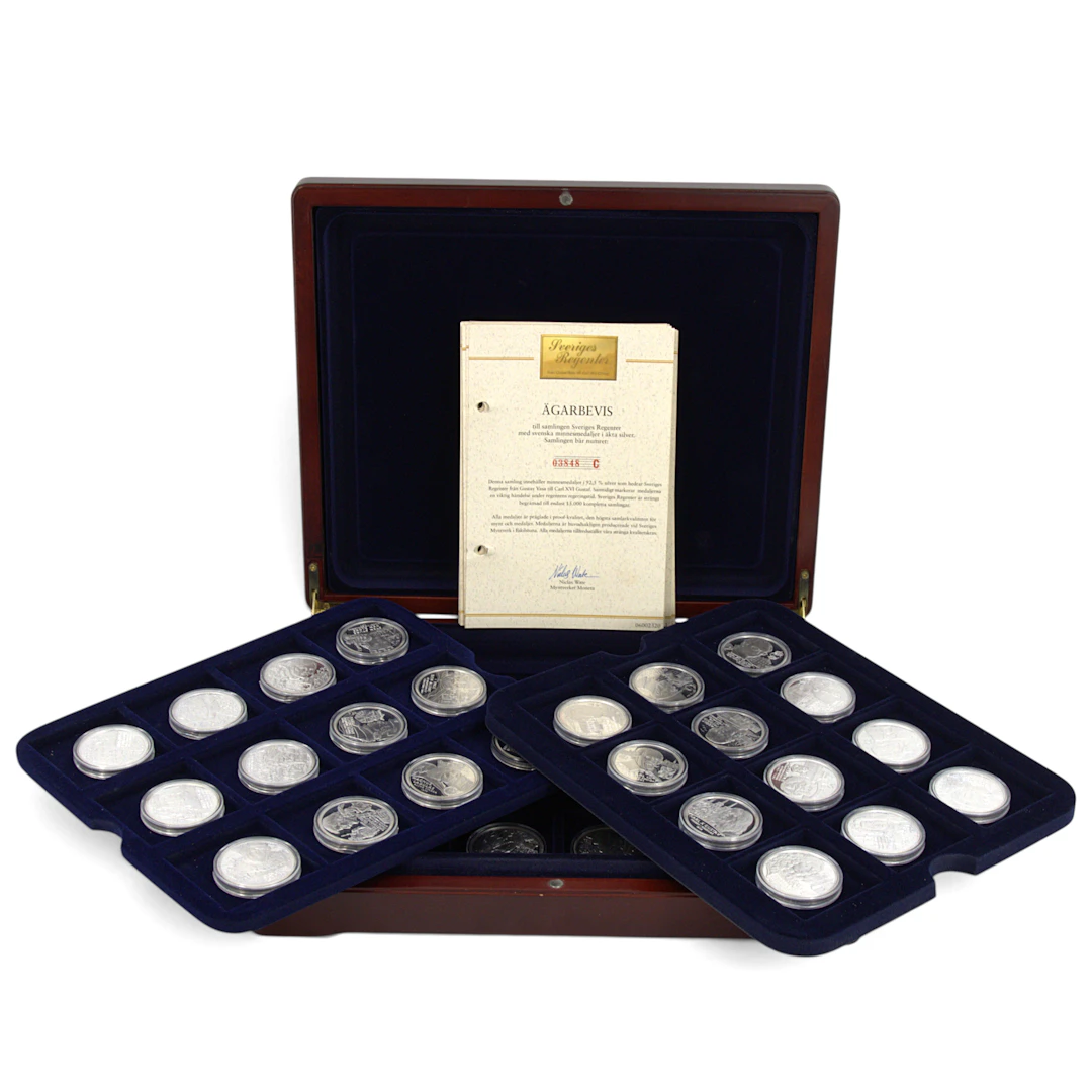 MYNT, 36 st, "Konungariket Sverige", sterlingsilver, Svenska Myntverket