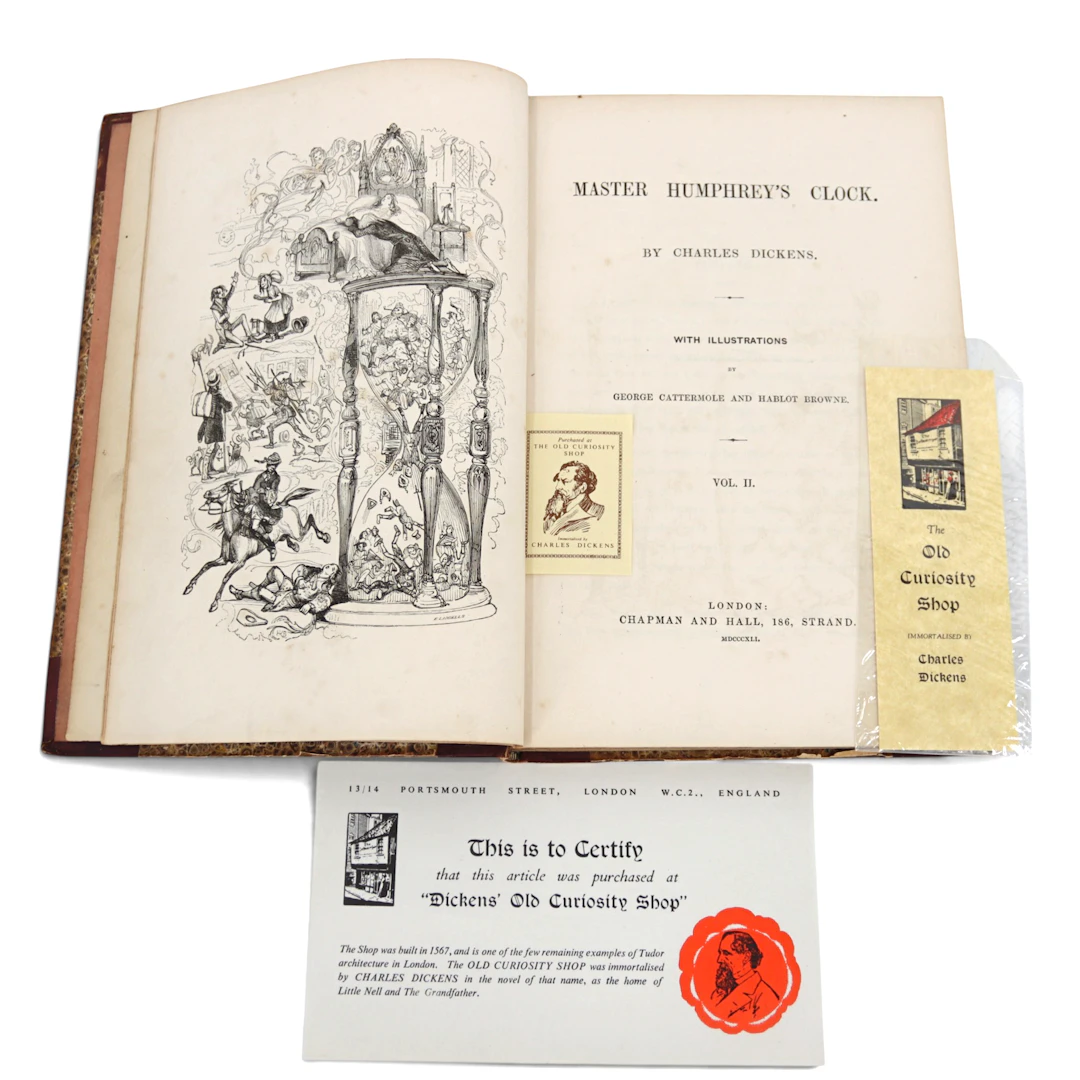 CHARLES DICKENS. "Mäster Humphrey's ur Vol.2", engelskspråkig, år 1841.