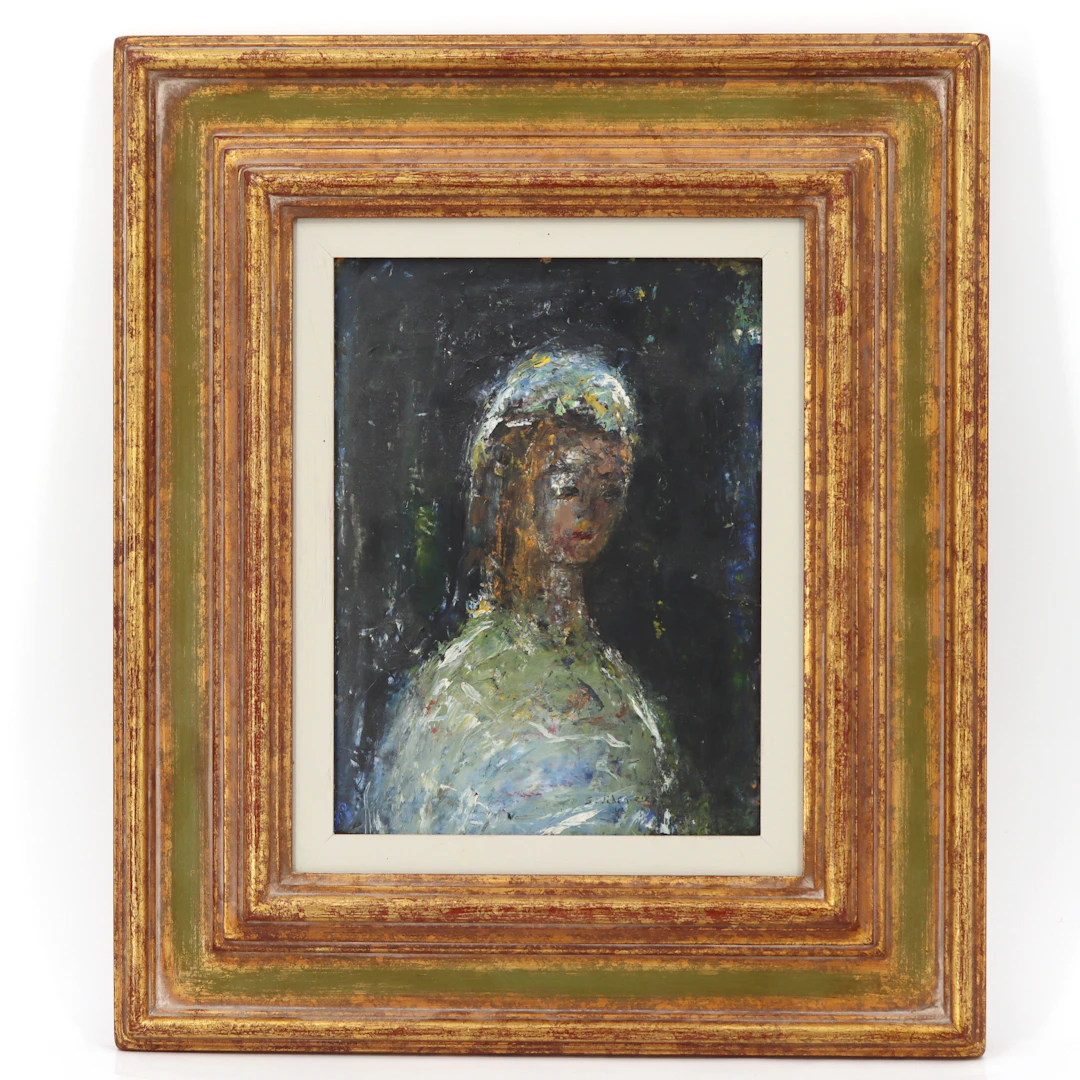 SIGVARD ”SIGGE” WIDEGREN (1914-1975). Olja på pannå, "Bruden", signerad, -46.