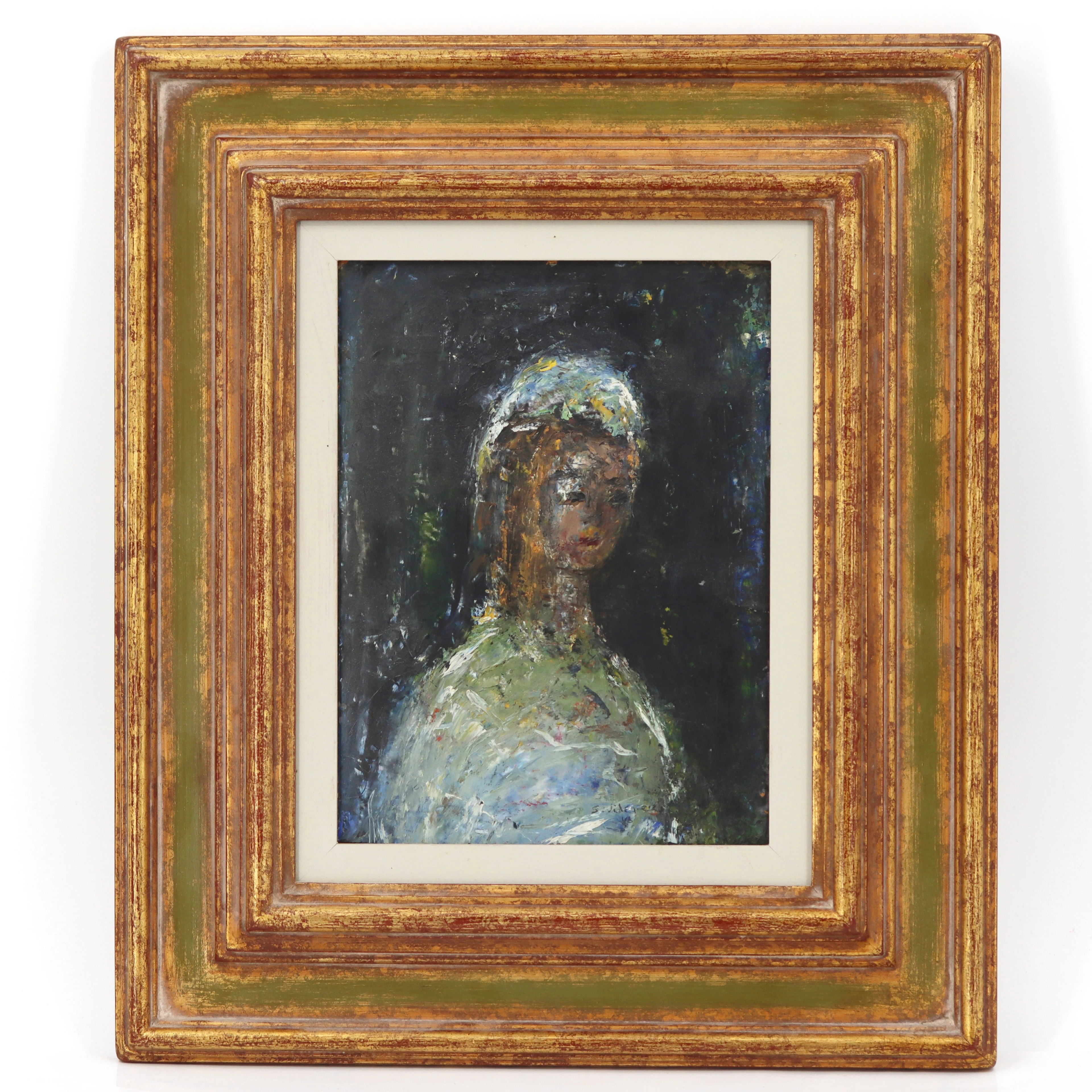 SIGVARD ”SIGGE” WIDEGREN (1914-1975). Olja på pannå, "Bruden", signerad, -46.
