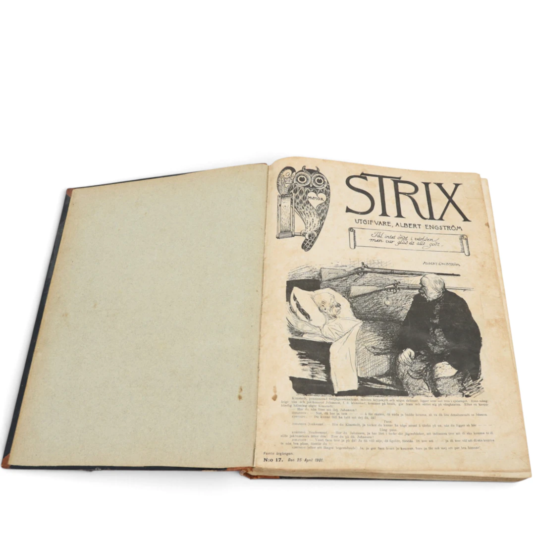 ALBERT ENGSTRÖM. Strix, inbundna, Femte årgången: nr 17, 1901 - nr 26, 1904.