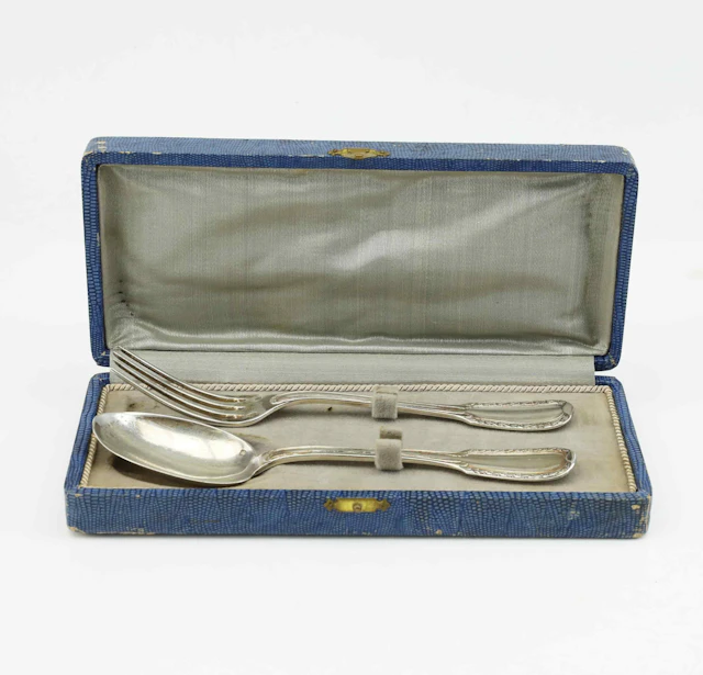 KUVERTSET, silver 950, Georges Falkenberg, Paris, Frankrike, verksam 1894-1928.