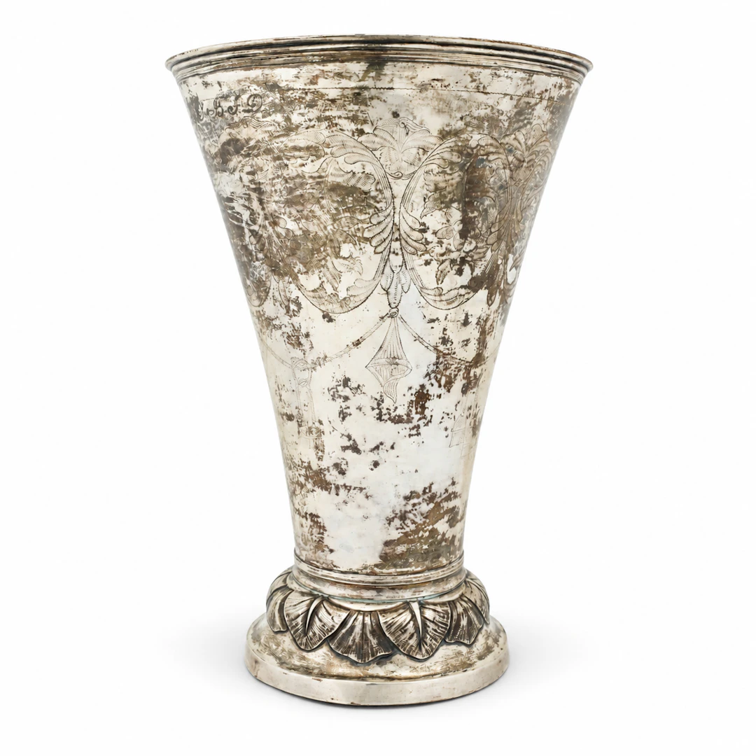 LARS LÖFGREN. bägare, silver, Hudiksvall, verksam 1797-1853.