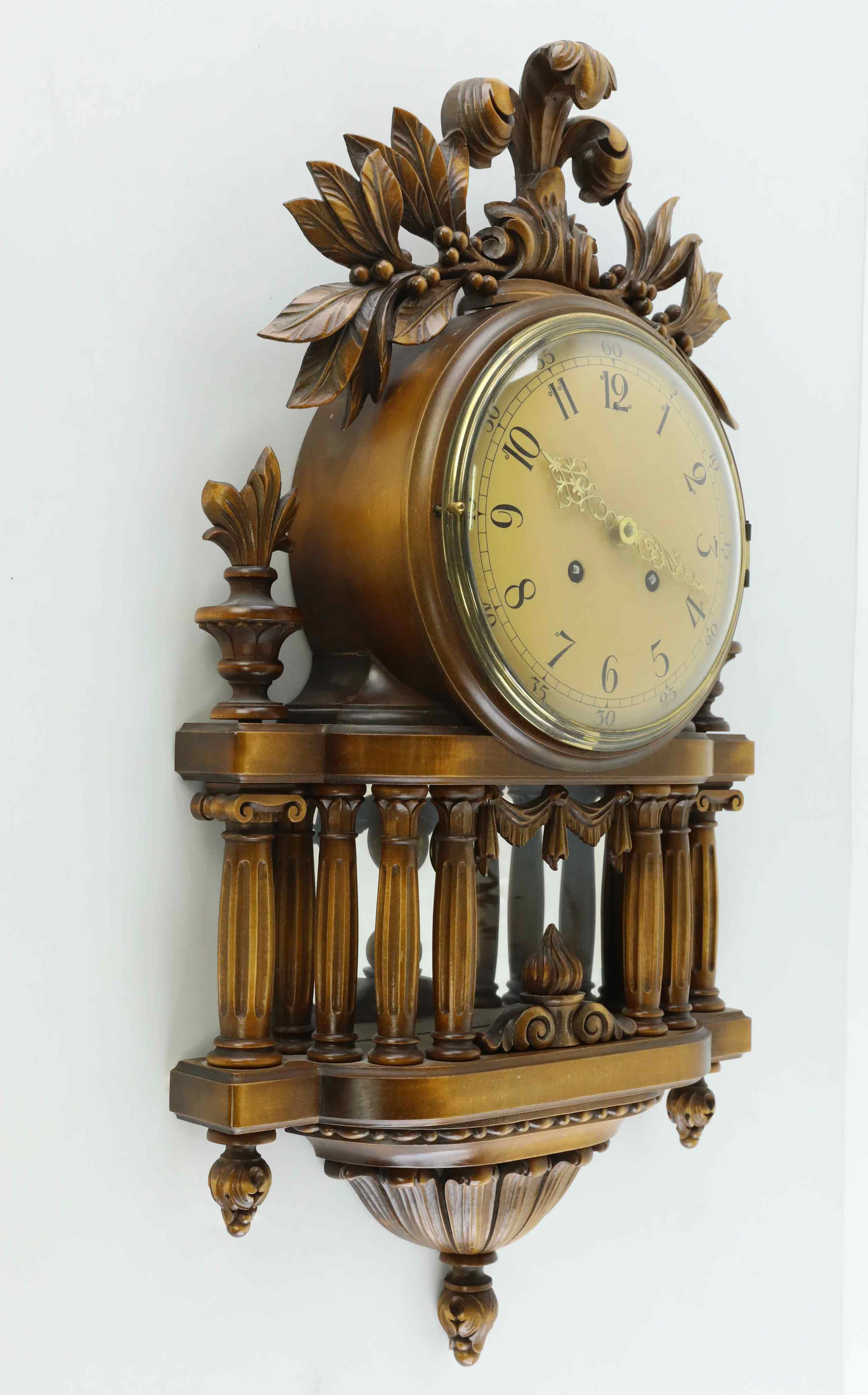 VÄGGUR, betsad bok, gustaviansk stil, 1900-tal.