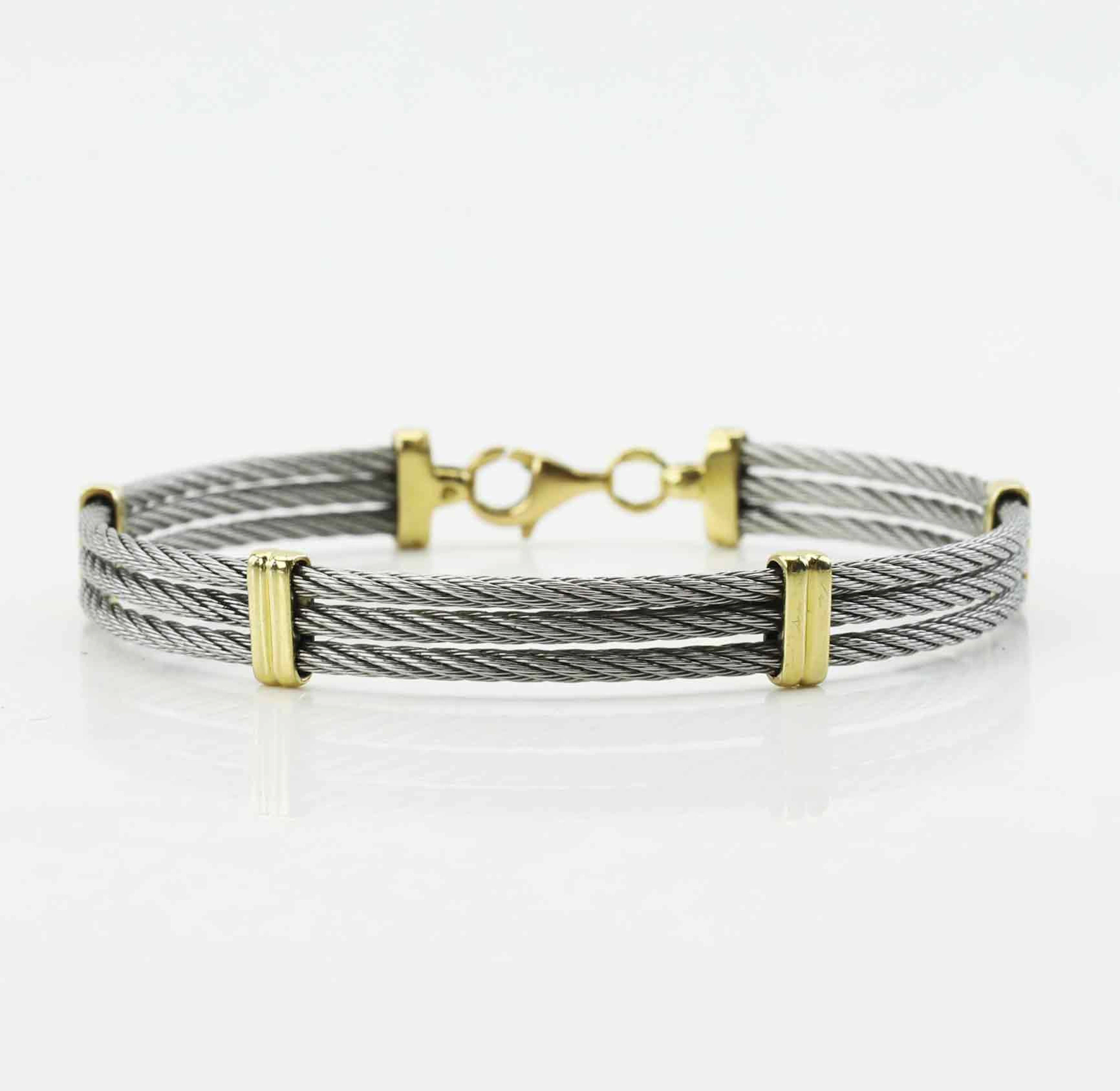 ARMBAND, rödguld & vitguld 18K, Frankrike.