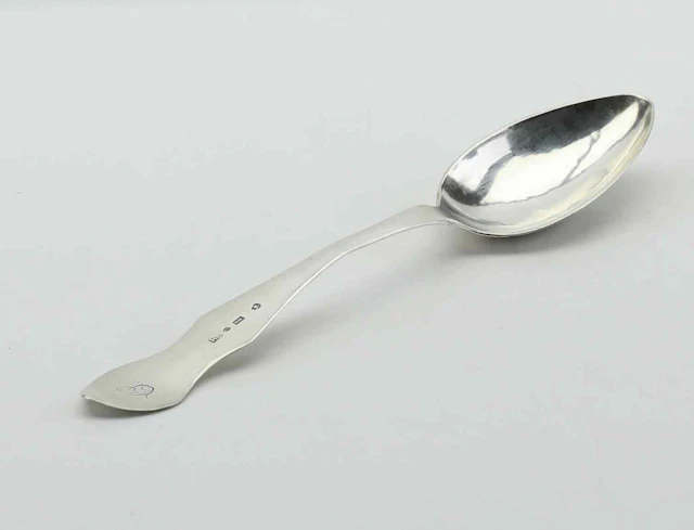 SKED MED FIOLSKAFT, silver, Henrik Hervander, Linköping, verksam 1801-1823.