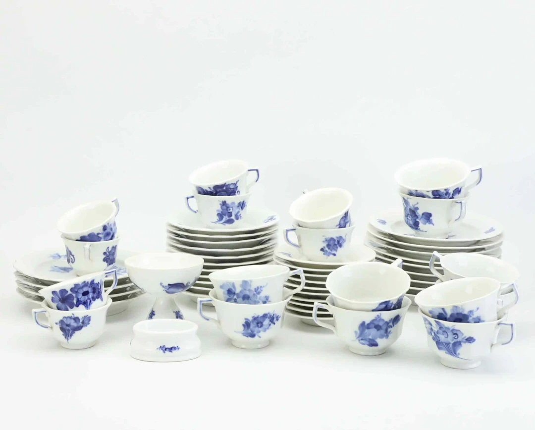 ROYAL COPENHAGEN, "Blå Blomst", Kaffe & teservisdelar, porslin, Danmark