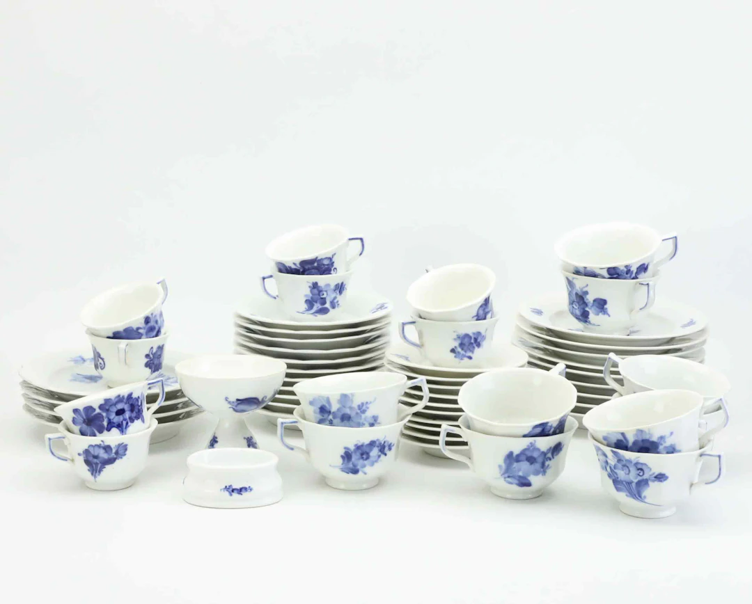 ROYAL COPENHAGEN, "Blå Blomst", Kaffe & teservisdelar, porslin, Danmark