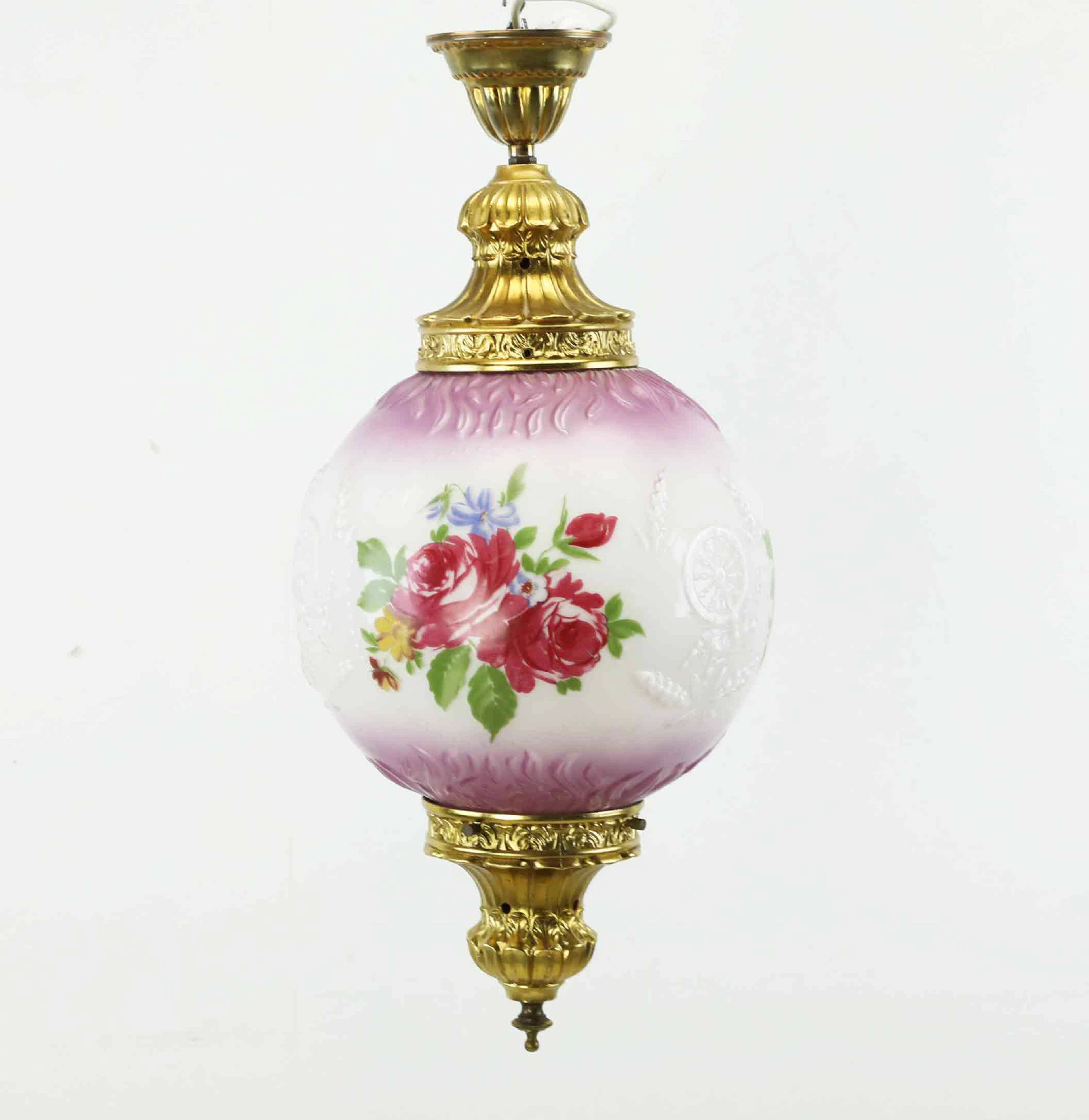 TAKLAMPA, månskensampel, glas och metall, 1900-tal.