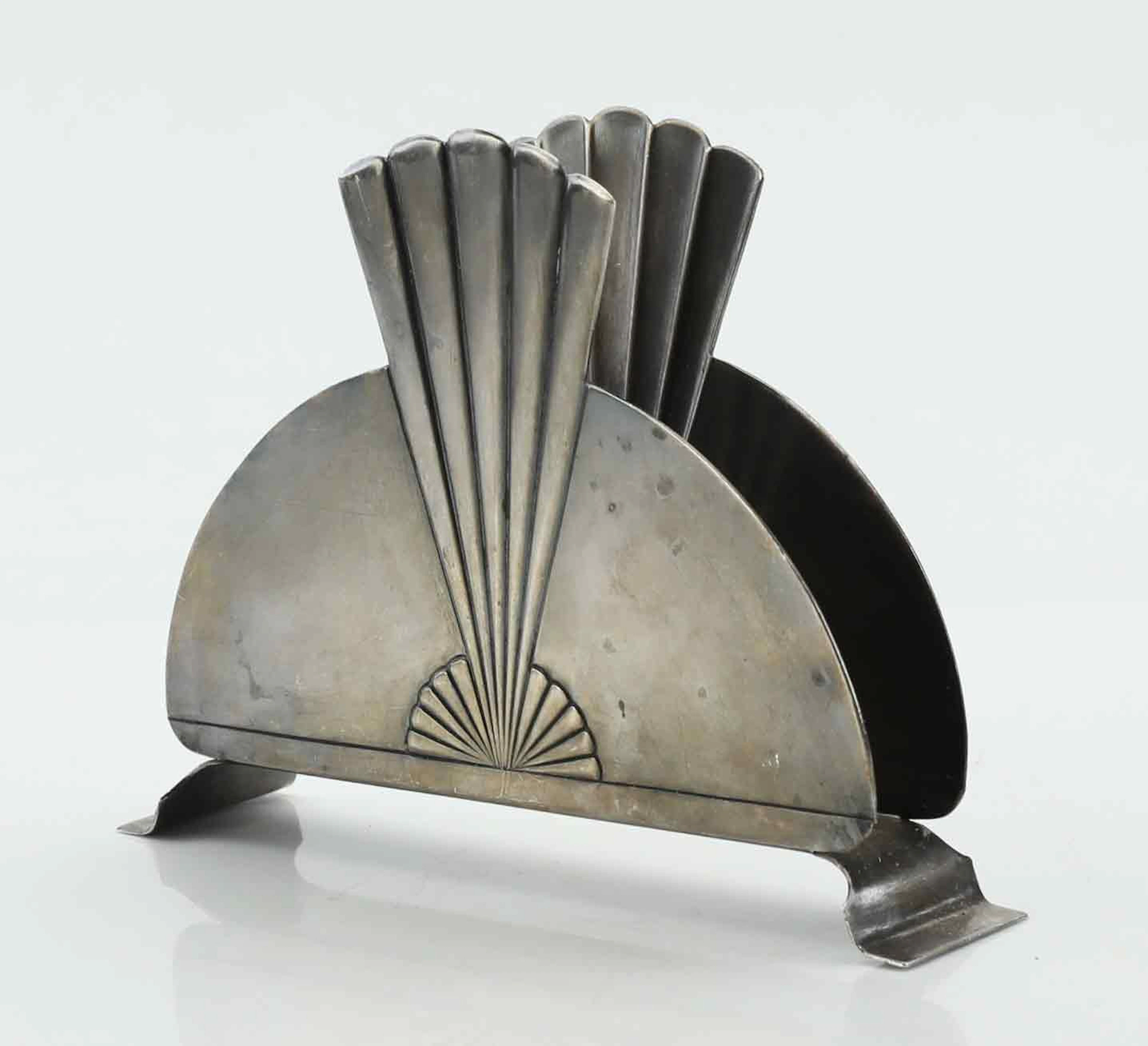 SERVETTSTÄLL, Nysilver, Art Decó, GAB, Stockholm, 1930-tal.