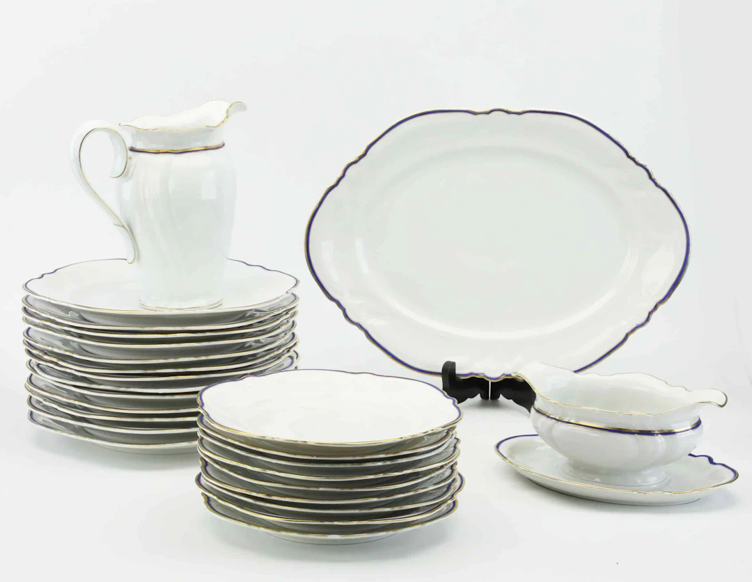 SERVISDELAR, porslin, 25 delar, "Victoria" Rosenthal Kronach, Tyskland