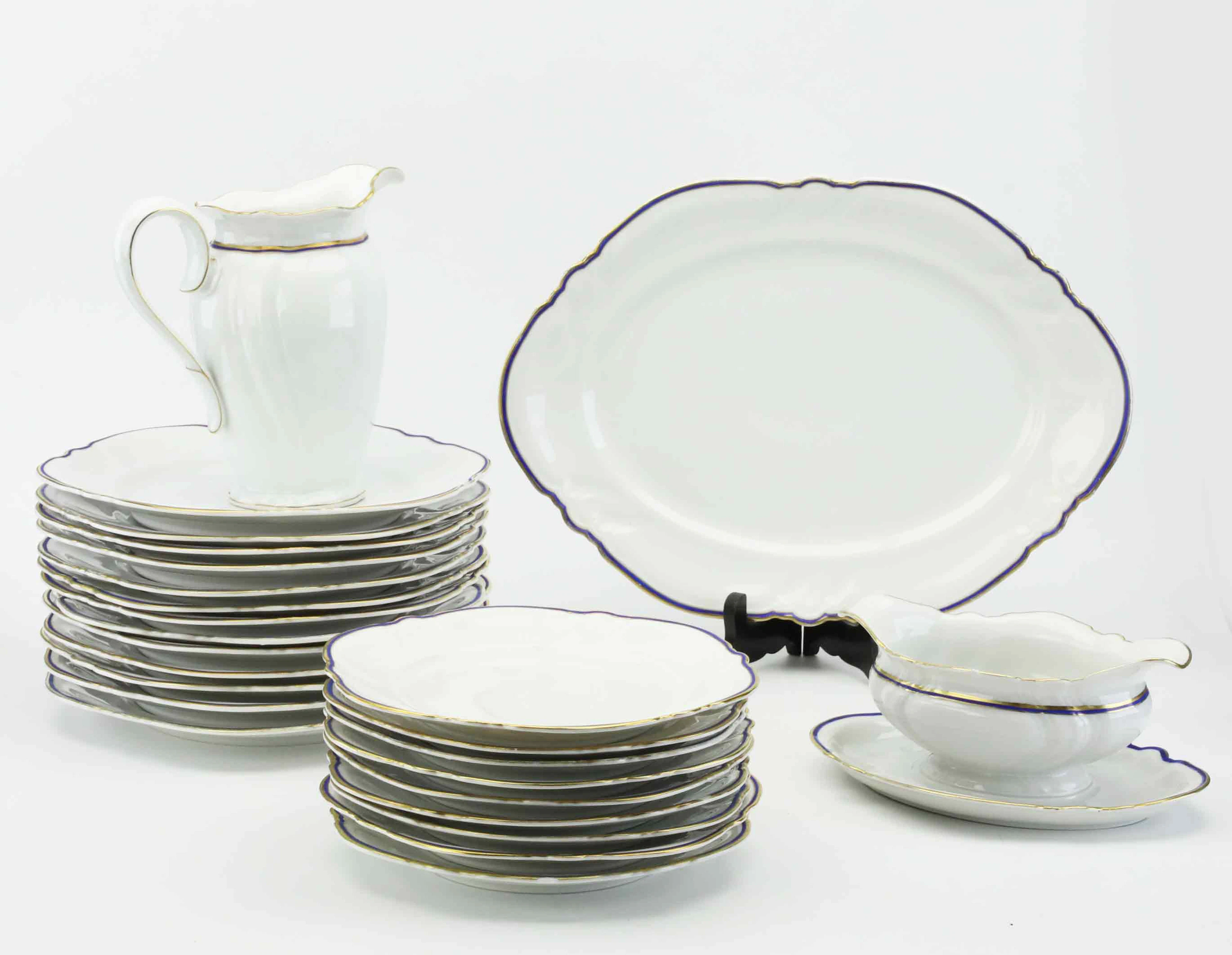 SERVISDELAR, porslin, 25 delar, "Victoria" Rosenthal Kronach, Tyskland