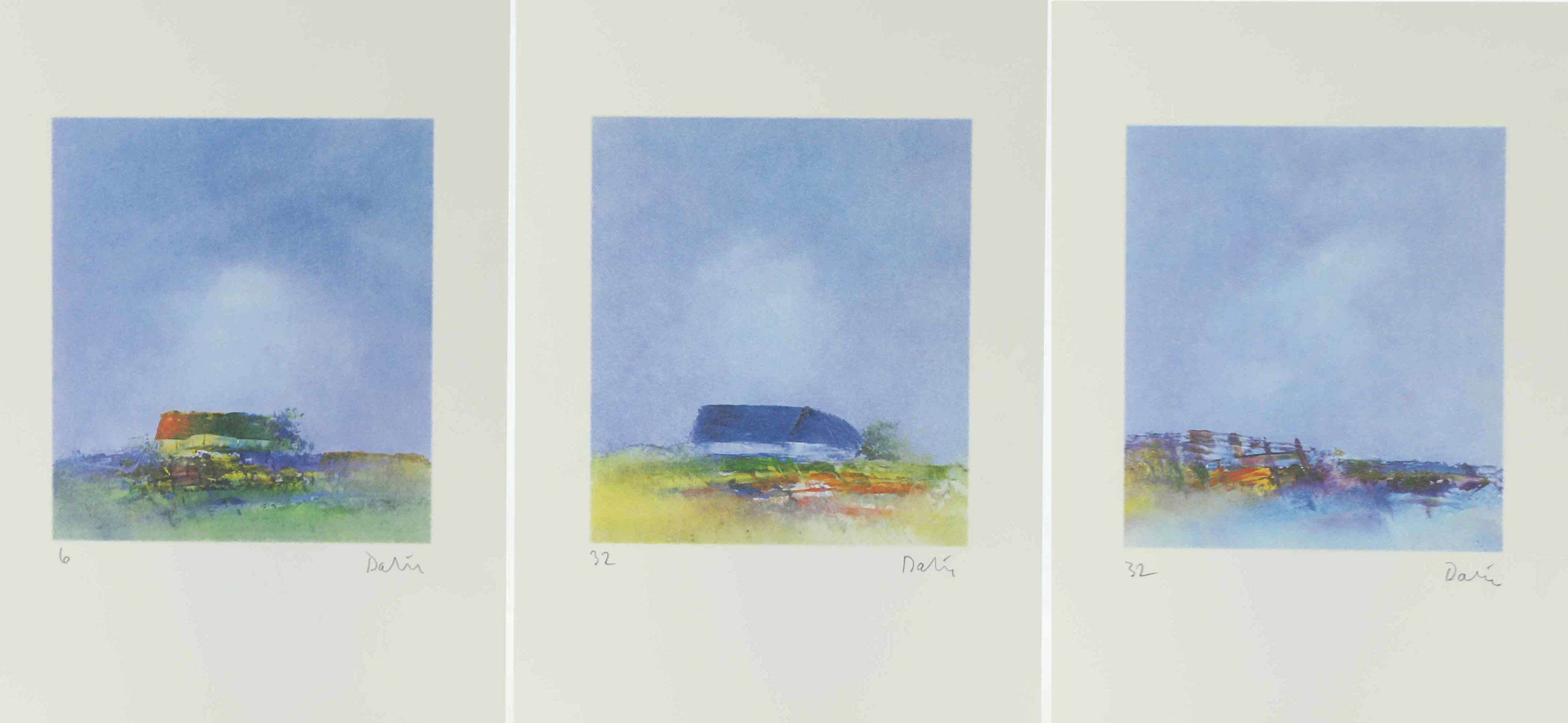 ROLF DALIN (1934). Litografier, mapp med 3 st blad, signerade.