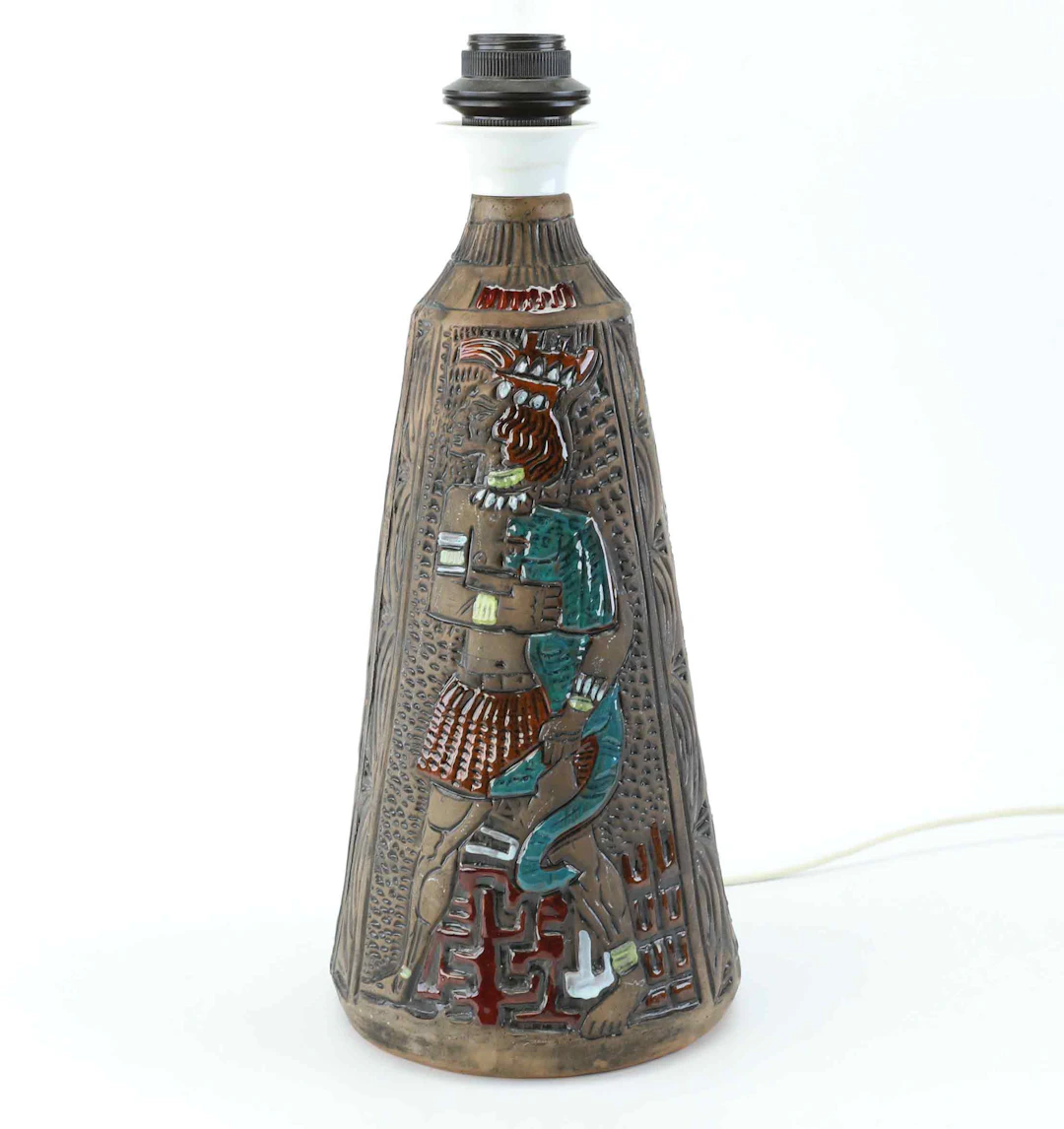 BORDSLAMPA, keramik, Tilgmans, 1960/70-tal.