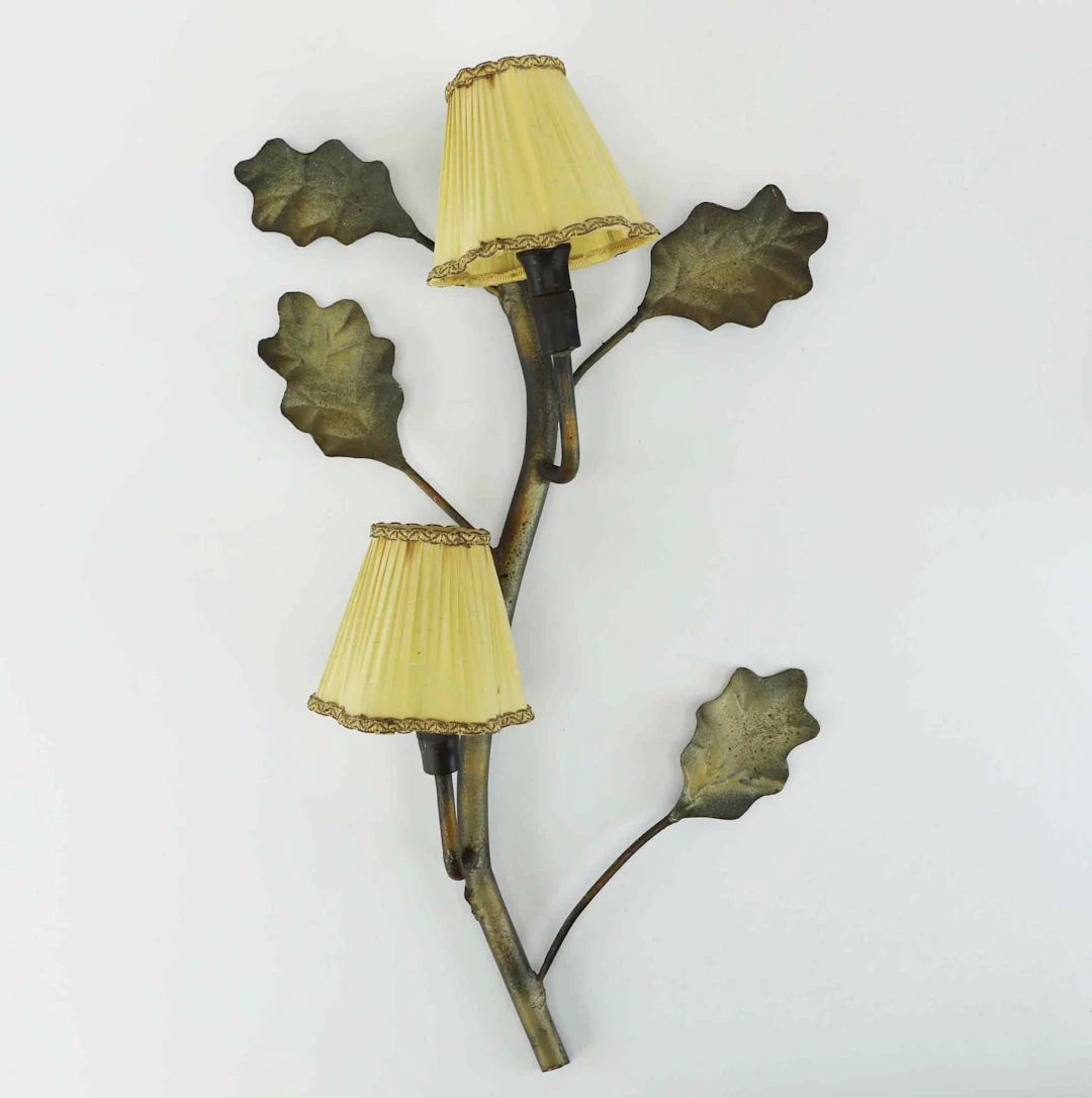 VÄGGLAMPA, Swedish Modern, metall, 1940-tal.