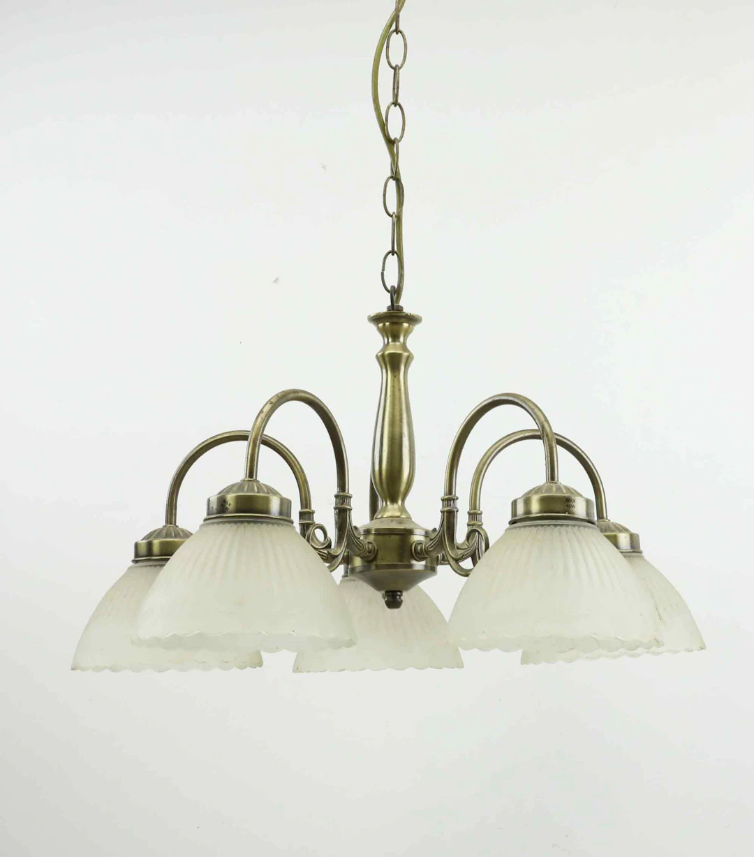TAKLAMPA, glas och metall, art decó-stil, 1900/2000-tal.
