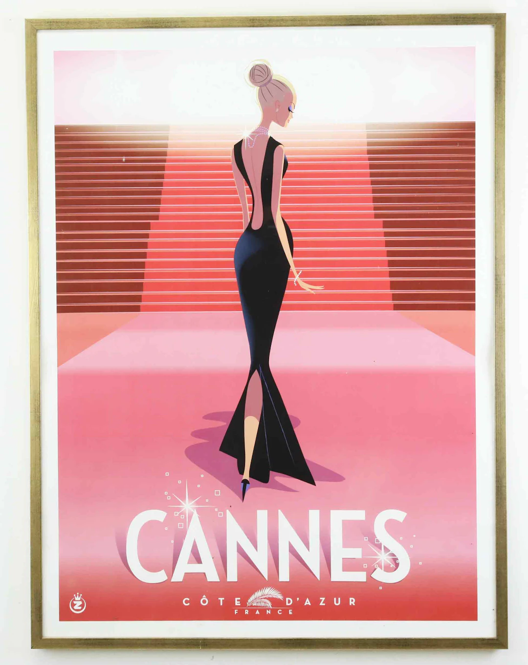 POSTER, "Cannes, Côte d’Azur", 1900/2000-tal.