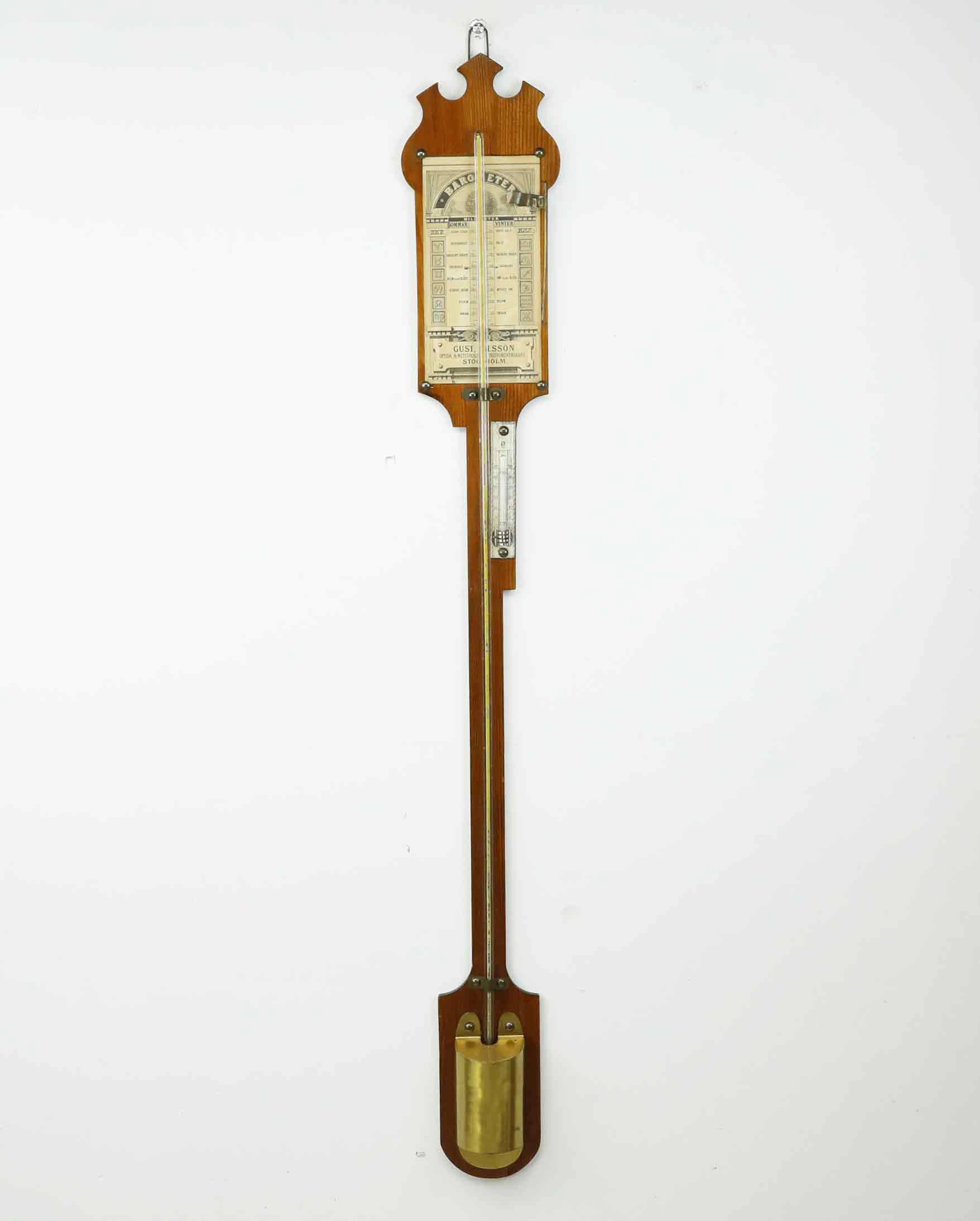 BAROMETER, Gust Nilsson, optisk och meteorologisk instrumentmakare