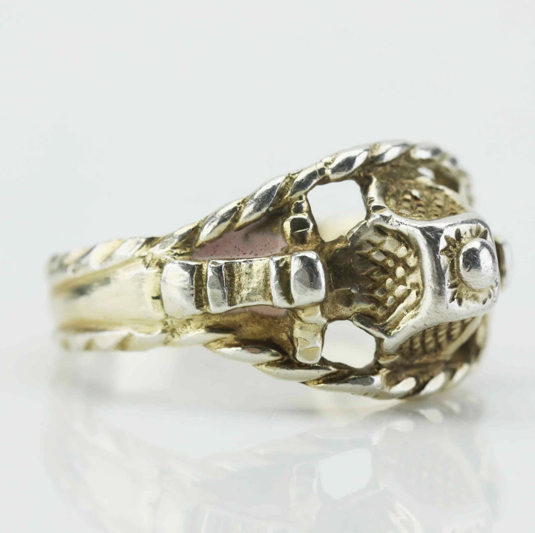 RING, sk "knoppring/knappring", förgyllt sterlingsilver, Bror Carlsson