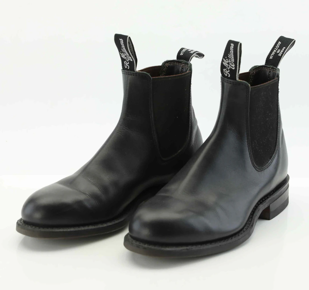 BOOTS, stl 37, R.M Williams, svart skinn, Australien, samtida.