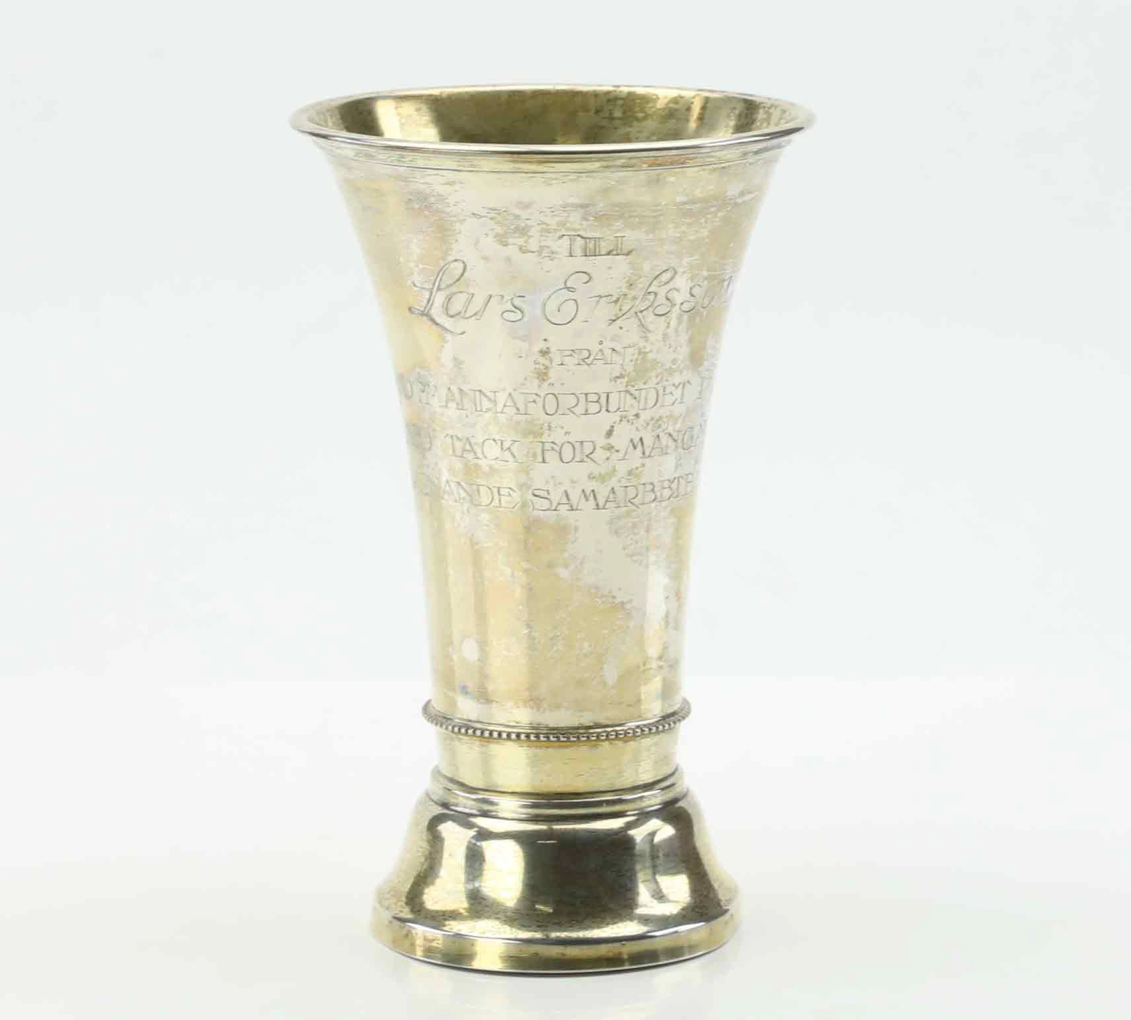 BÄGARE, silver, Karl Anderson, Stockholm, 1915.