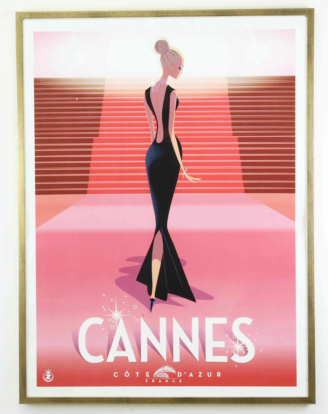 POSTER, "Cannes, Côte d’Azur", 1900/2000-tal.