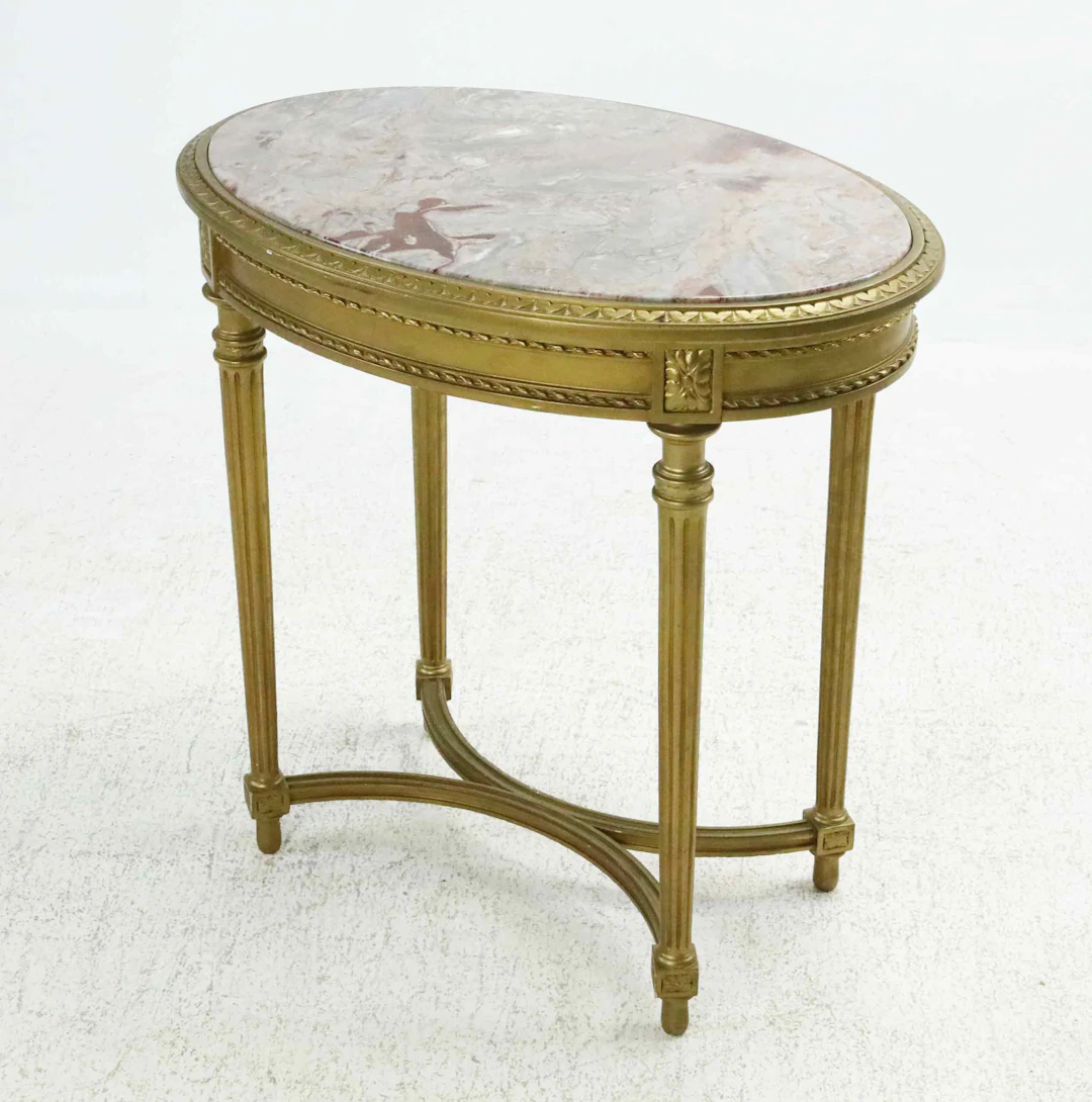 SALONGSBORD, stenskiva, gustaviansk-stil, 1900-tal.