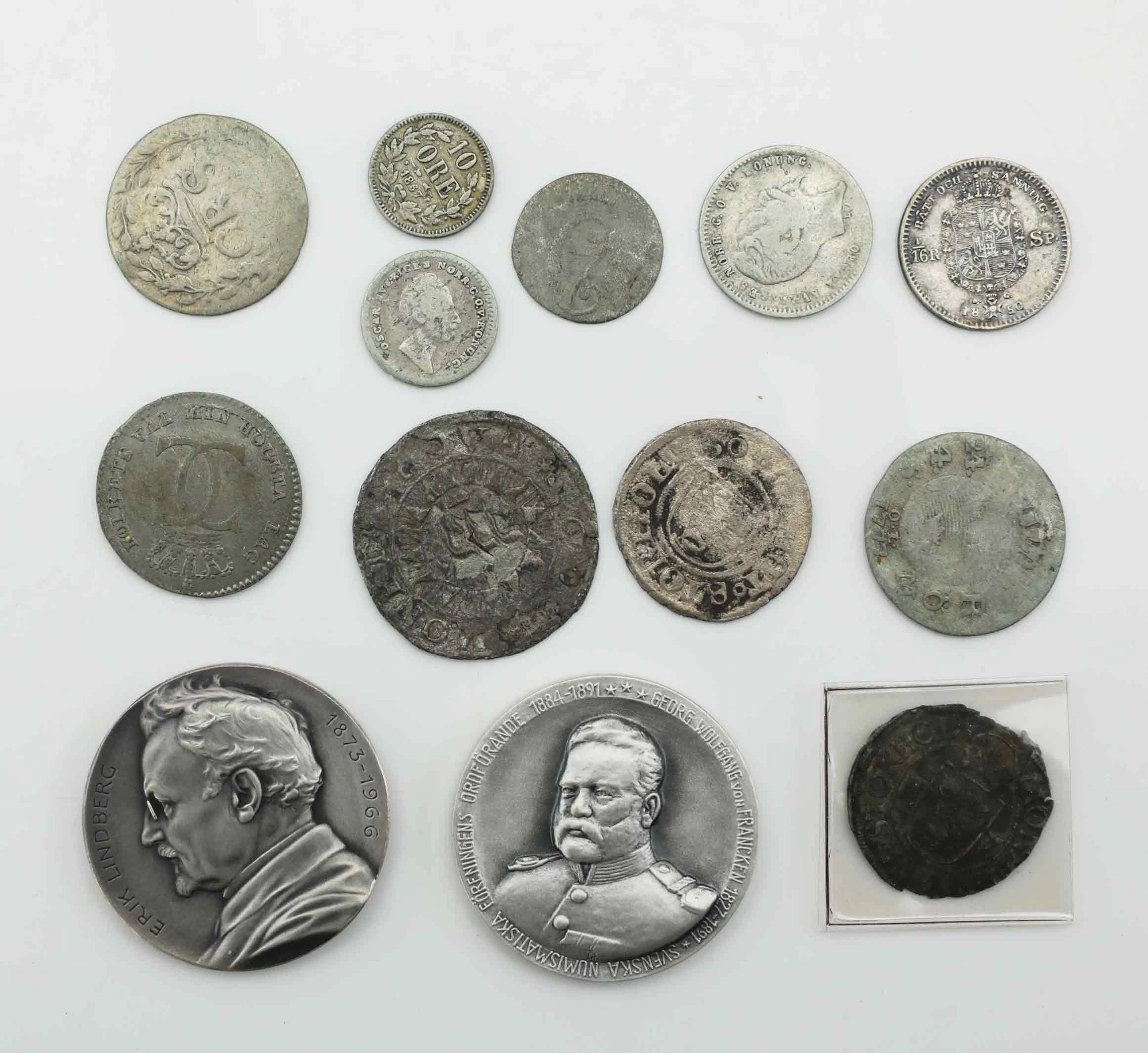 MYNT/MEDALJER, Sverige, 1600-tal till 1900-tal.