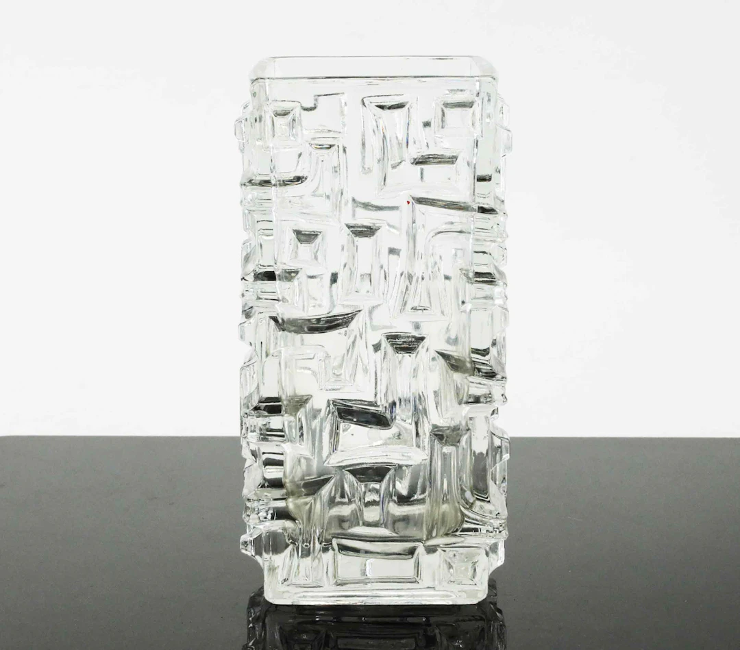 VAS, glas, modell Tetris, möjligen Jiri Brabec, 1960-tal.