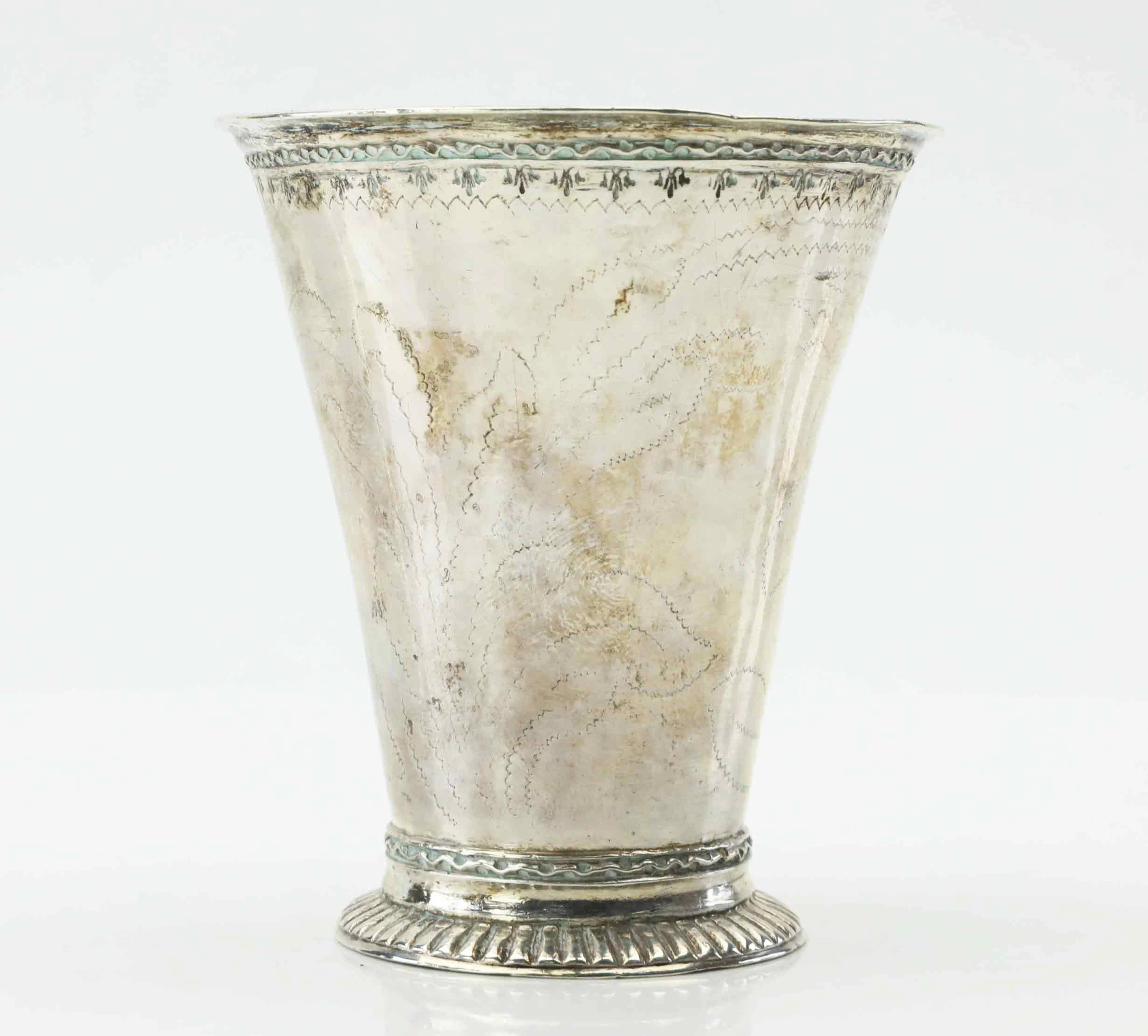 CHRISTOFFER BAUMAN. bägare, silver, Hudiksvall, 1761.