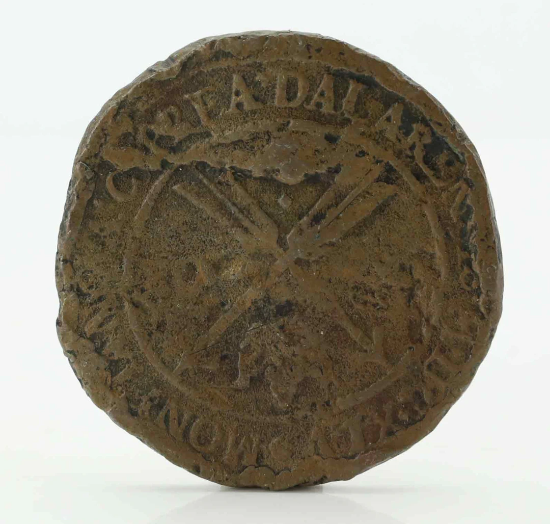 MYNT, 1 öre, 1645, Drotting Kristina, Avesta, Sverige.