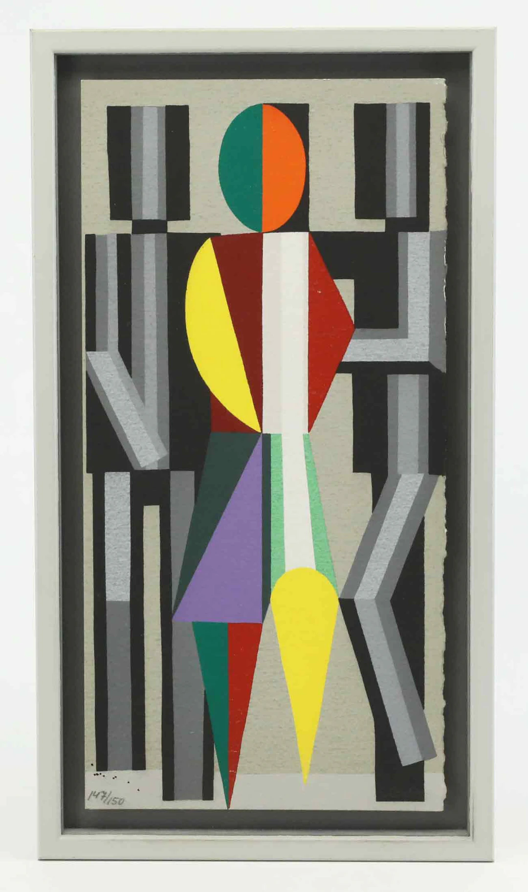 C GÖRAN KARLSSON. Serigrafi, Abstrakt komposition, numrerad 147/150