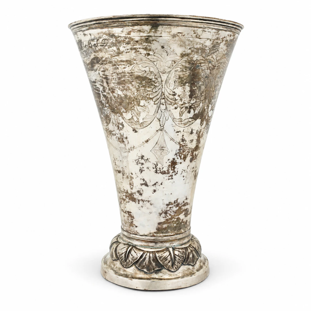 LARS LÖFGREN. bägare, silver, Hudiksvall, verksam 1797-1853.
