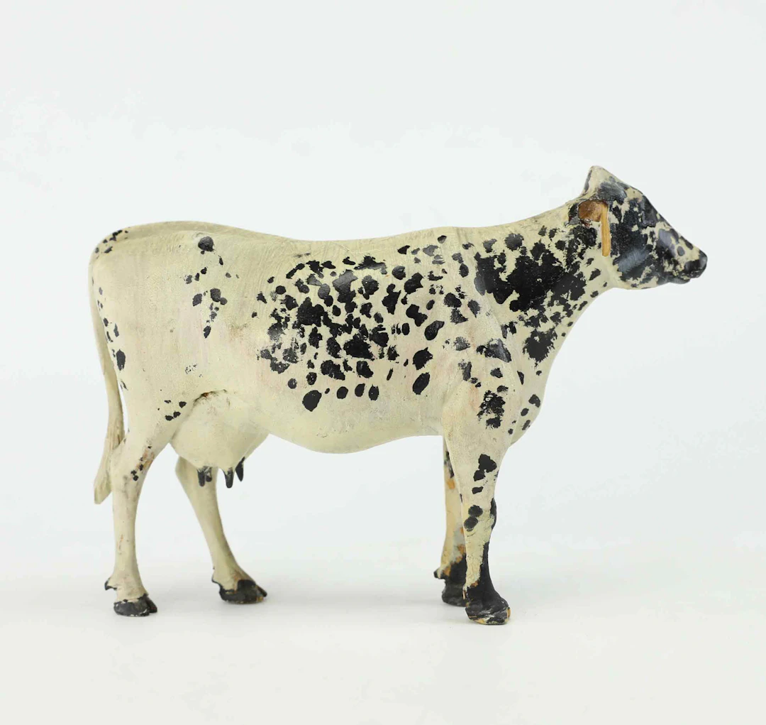 LARS SKOGLUND. "Bläst Lars" skulptur, trä, Fjällko, 1900-tal.