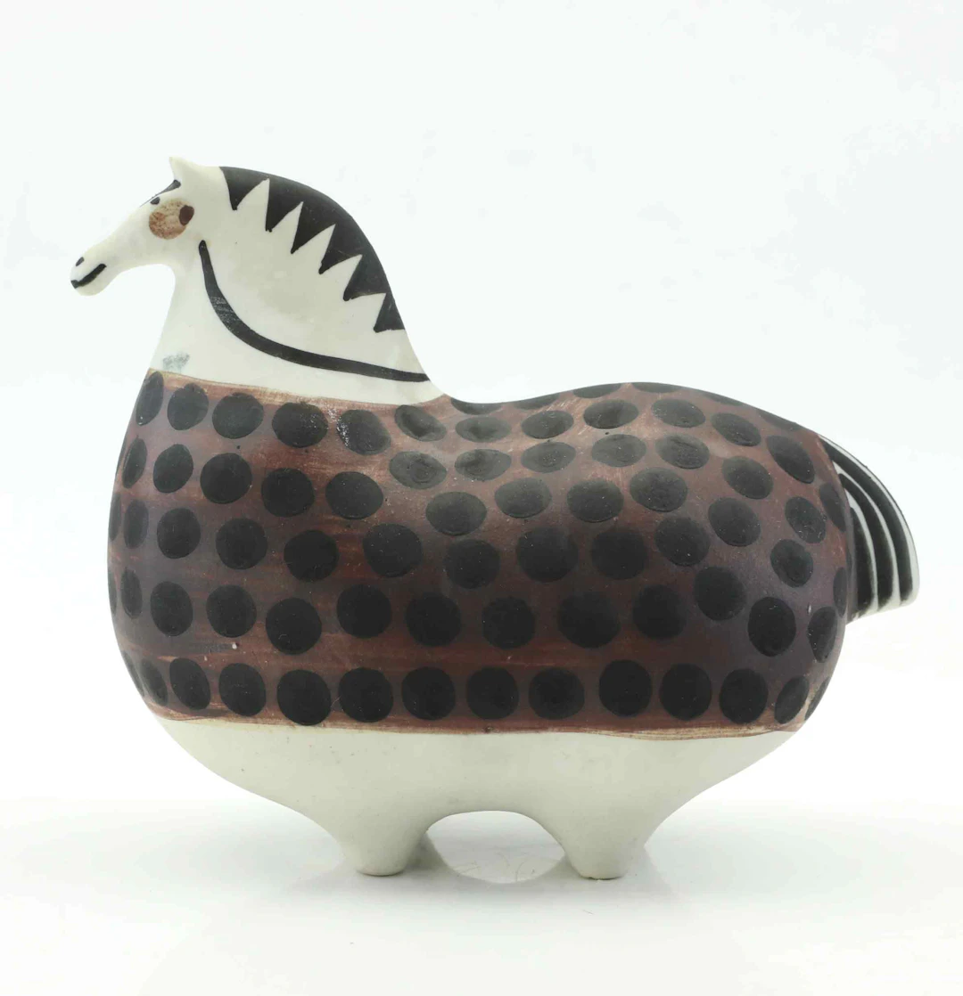 STIG LINDBERG. Figurin, "Springare", stengods, Gustavsberg, signerad
