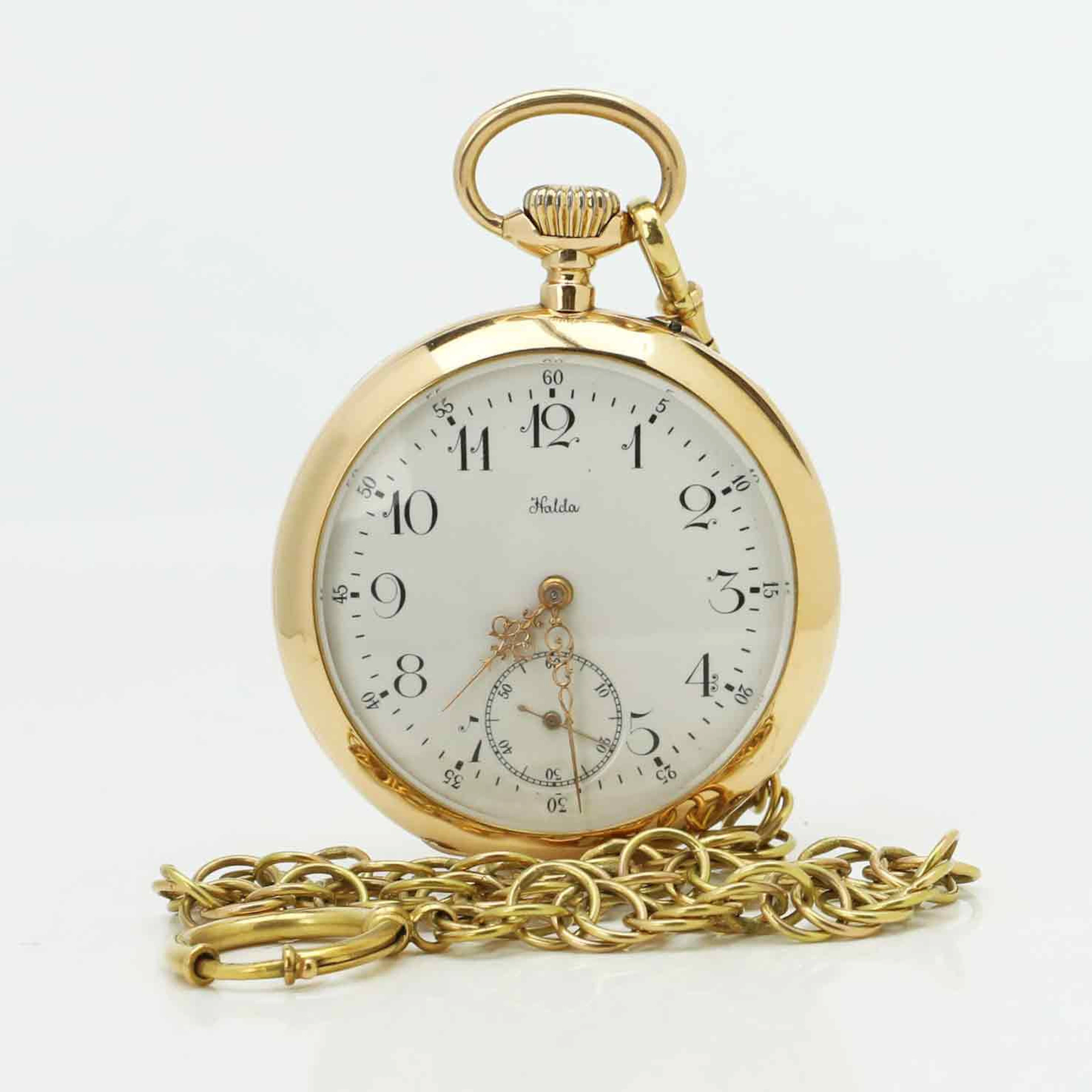 FICKUR, Halda Fickurfabrik, Guld 18K, 51 mm.