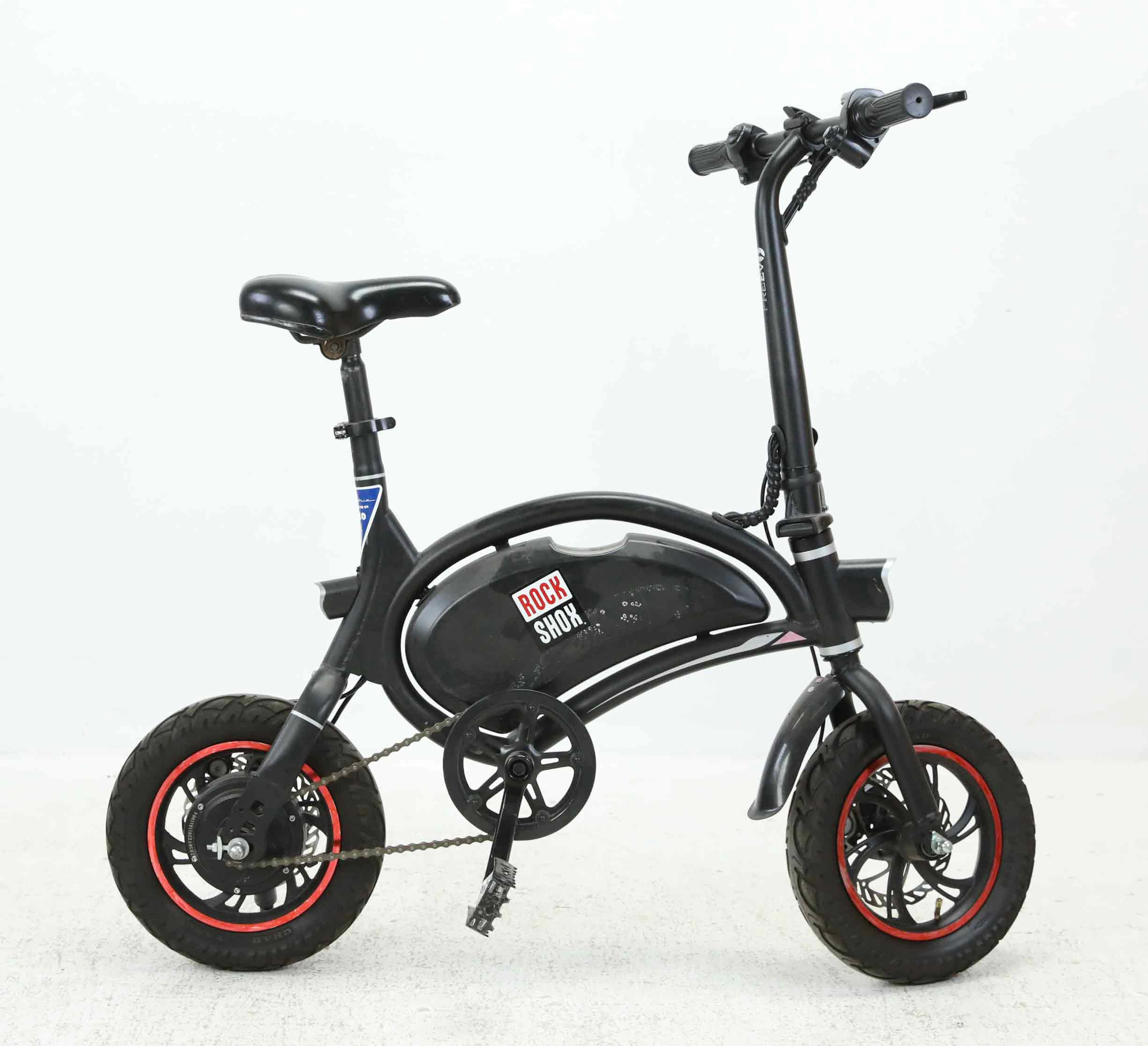 ELCYKEL, barn, Rock Shox, hopfällbar.