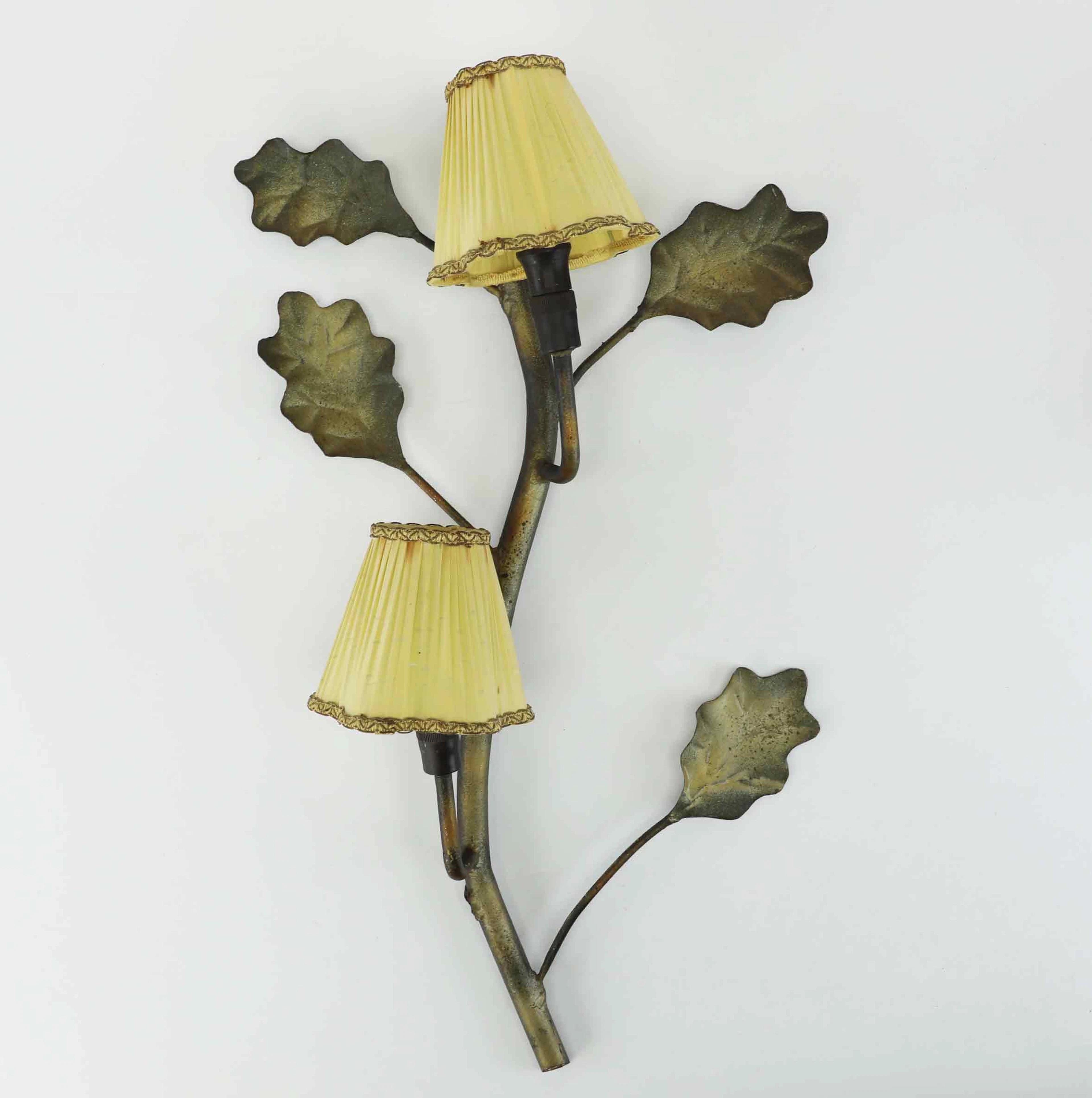 VÄGGLAMPA, Swedish Modern, metall, 1940-tal.