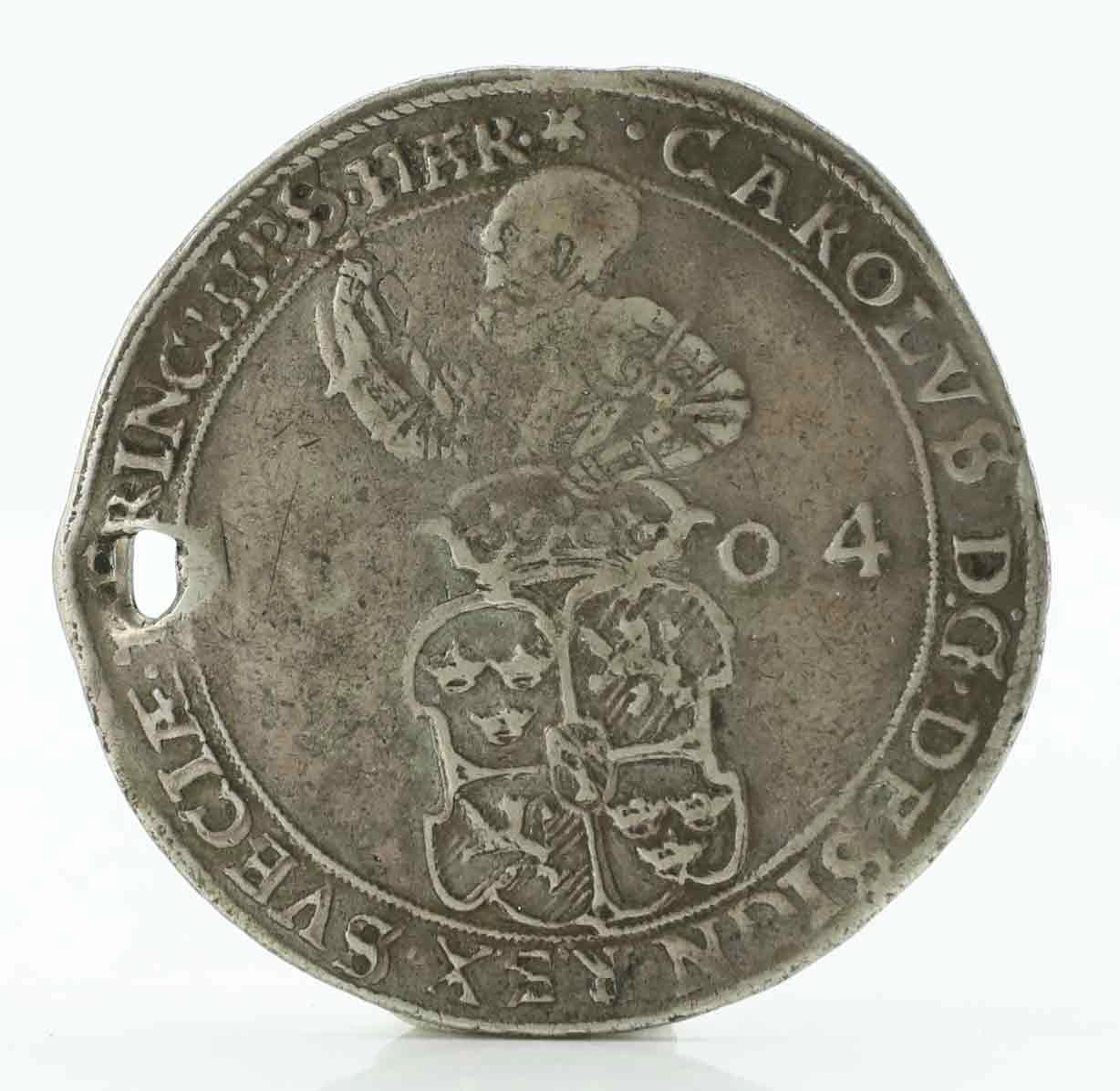 MYNT, 4 mark, silver, Karl IX, 1604, Sverige.