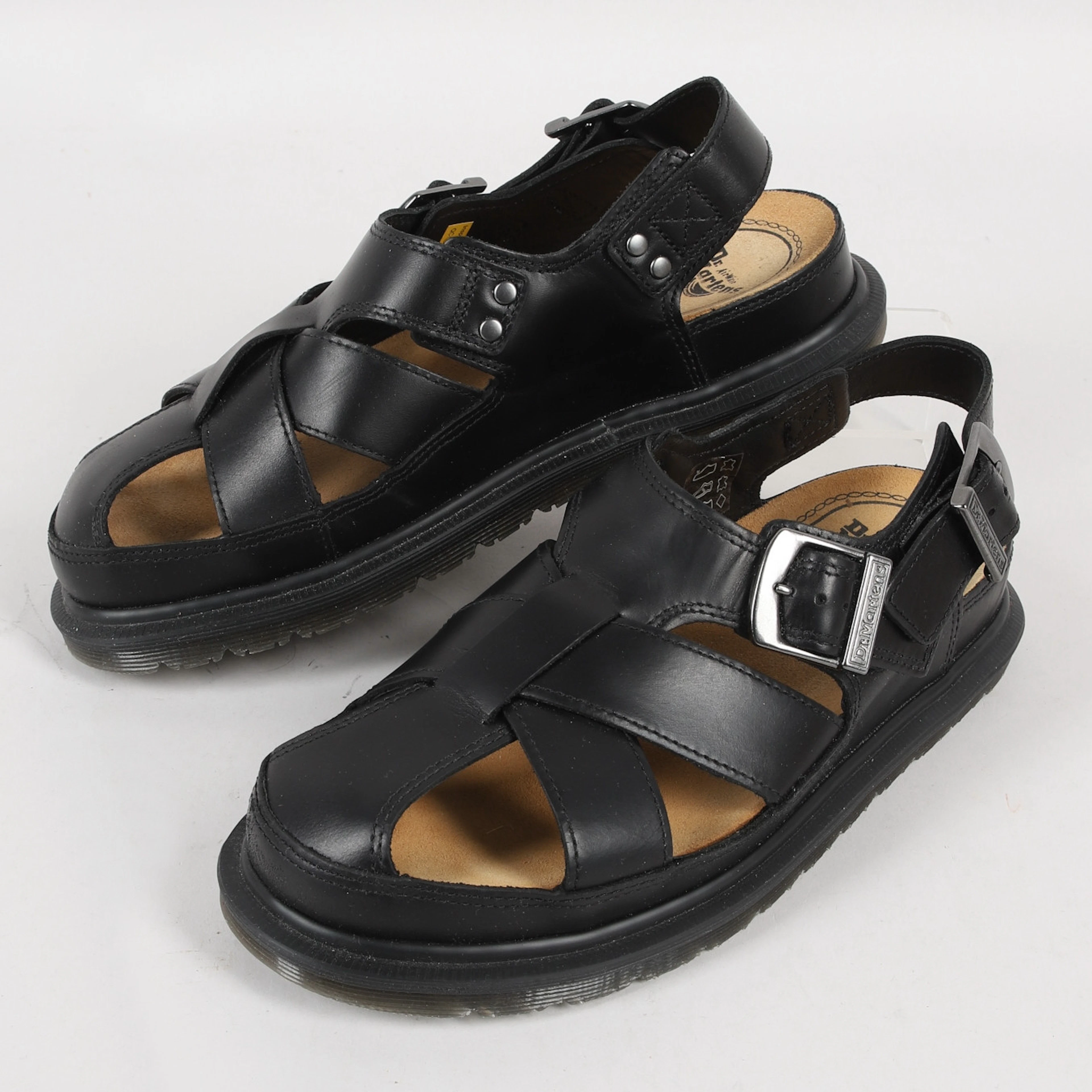SANDALER, läder, Dr Martens, strl 39, Fisherman.