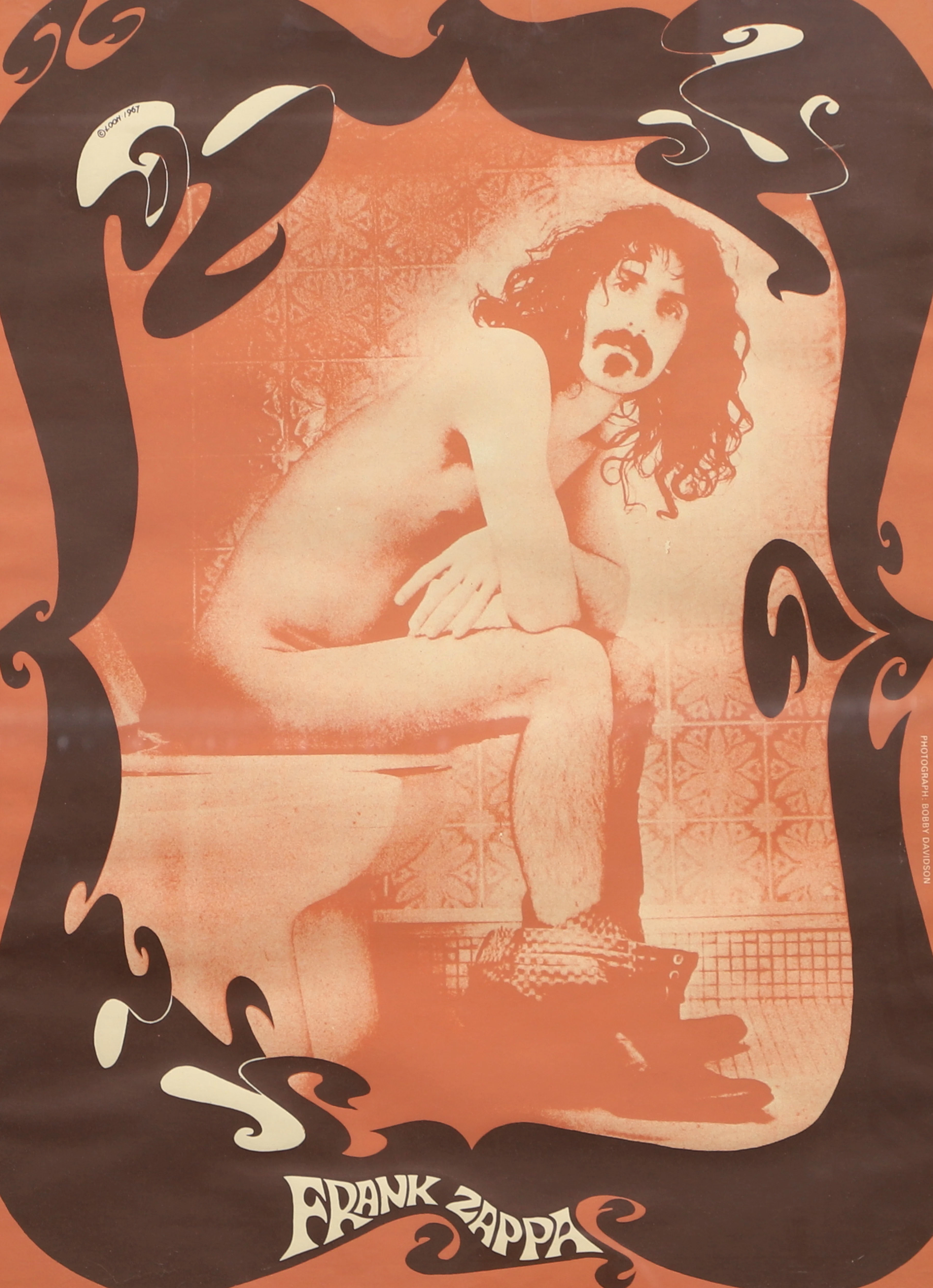 AFFISCH, Frank Zappa, England 1967.