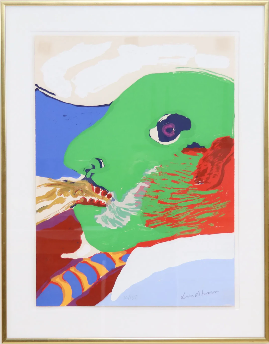 Bengt Lindström, litografía nº 30/135, firmada.