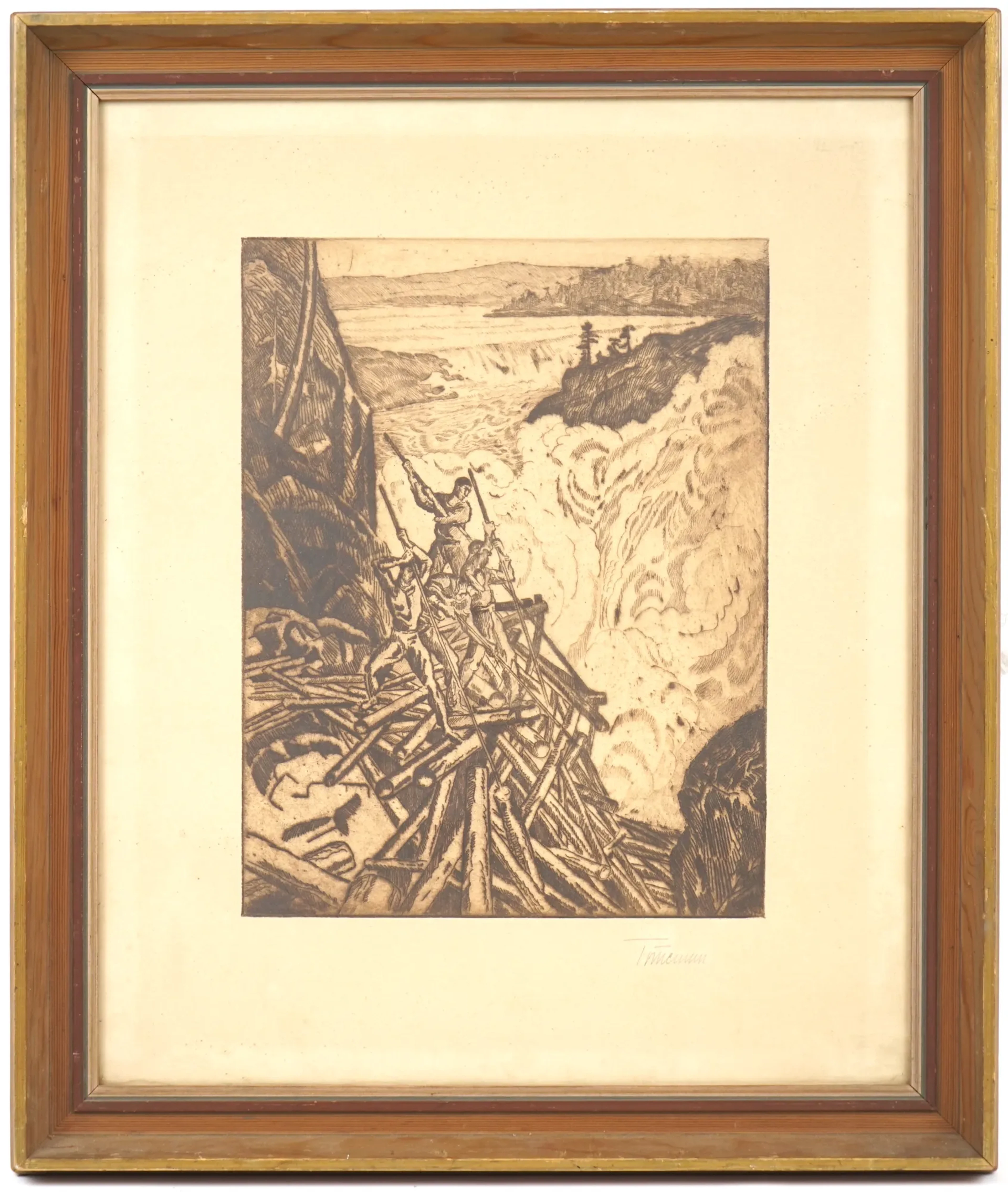 Axel Törneman, eau-forte, signé.